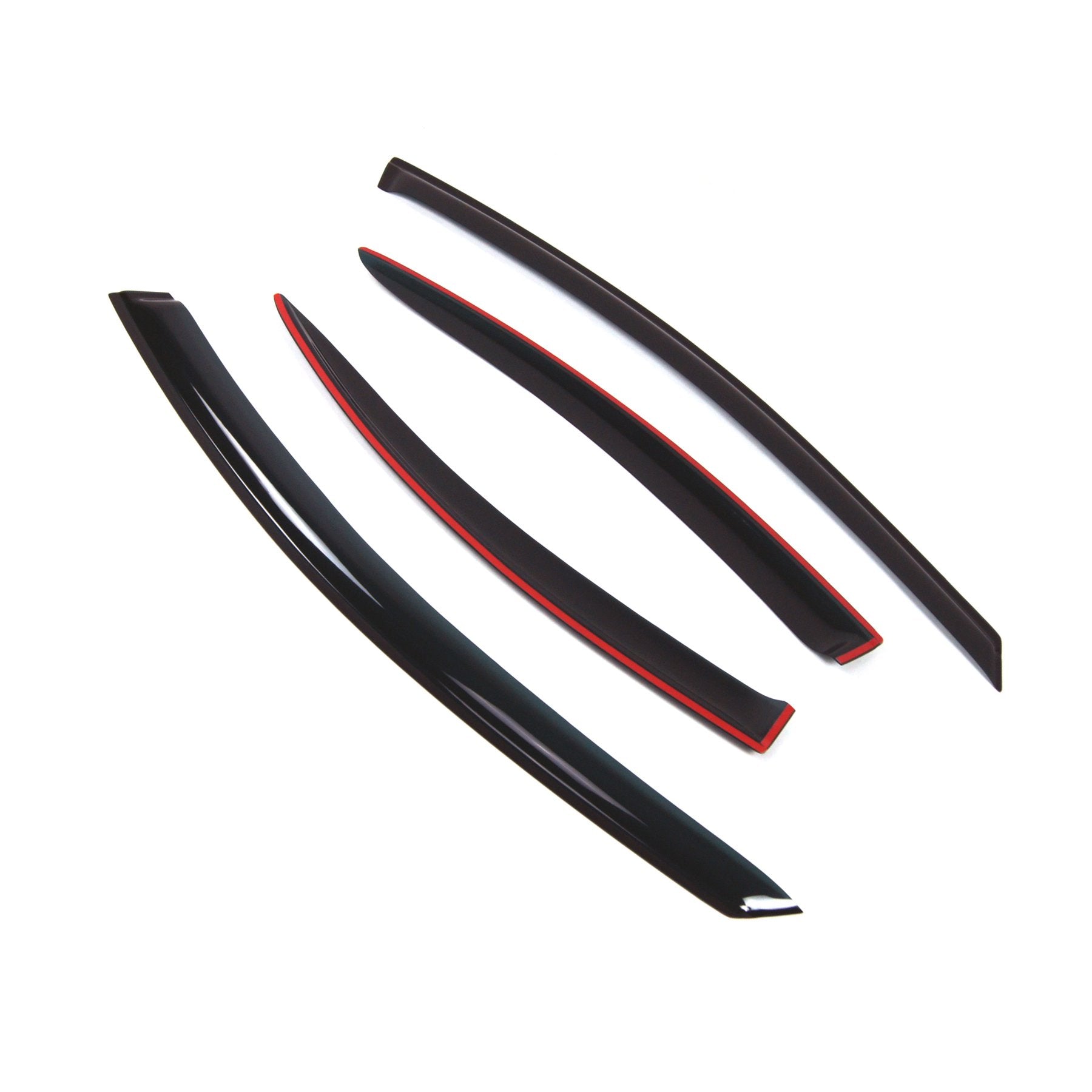 Tuningpros Outside Mount Window Vent Visors Rain Guards Compatible With Dodge Neon 2000-2005 | Side Window Wind Deflectors Rain