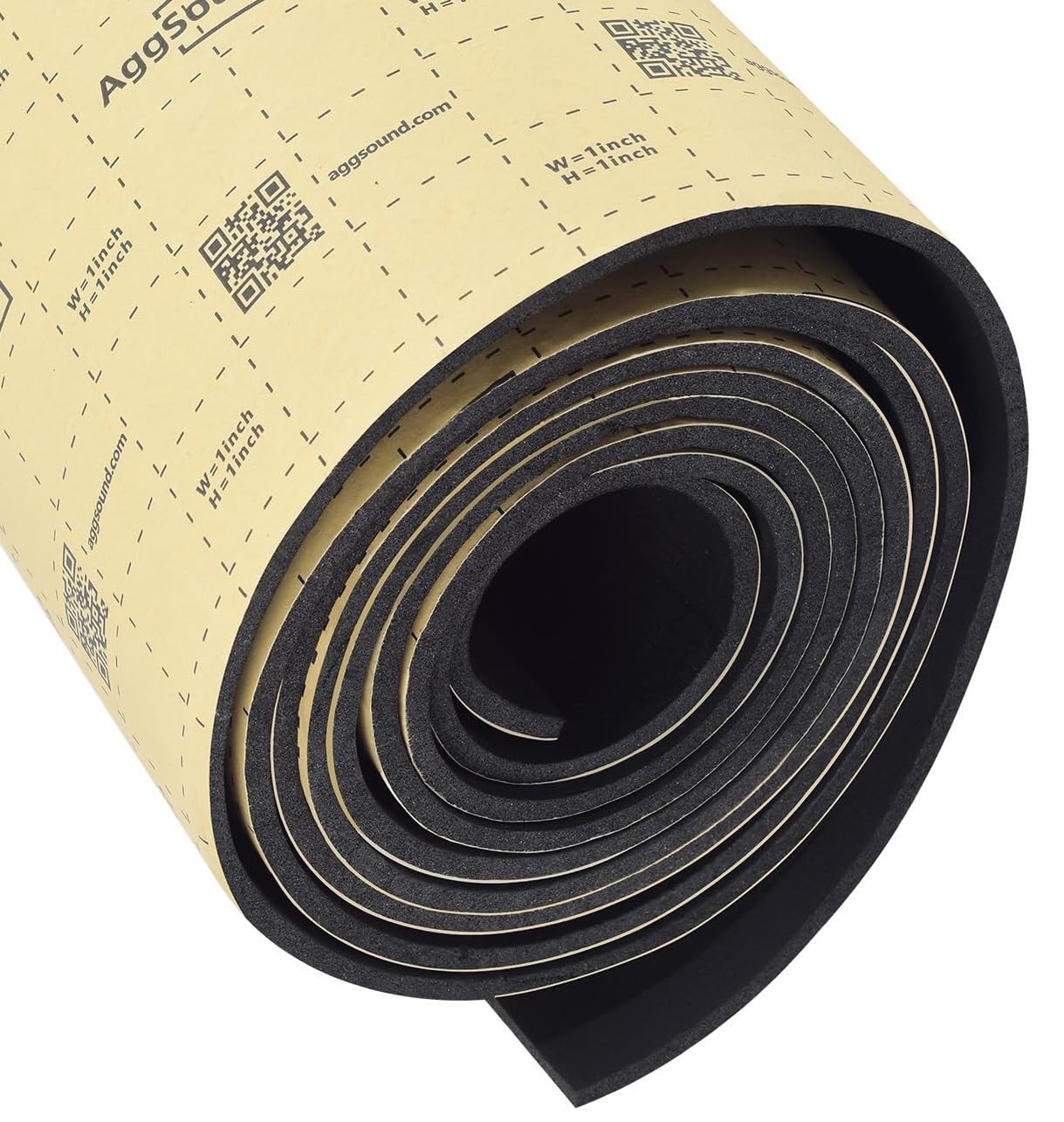 Aggsound 157Mil 18Sqft Sound Deadener For Cars-Auto Closed Cell Foam Noise Deadening Material-Heat Shield Insulation Dampening M