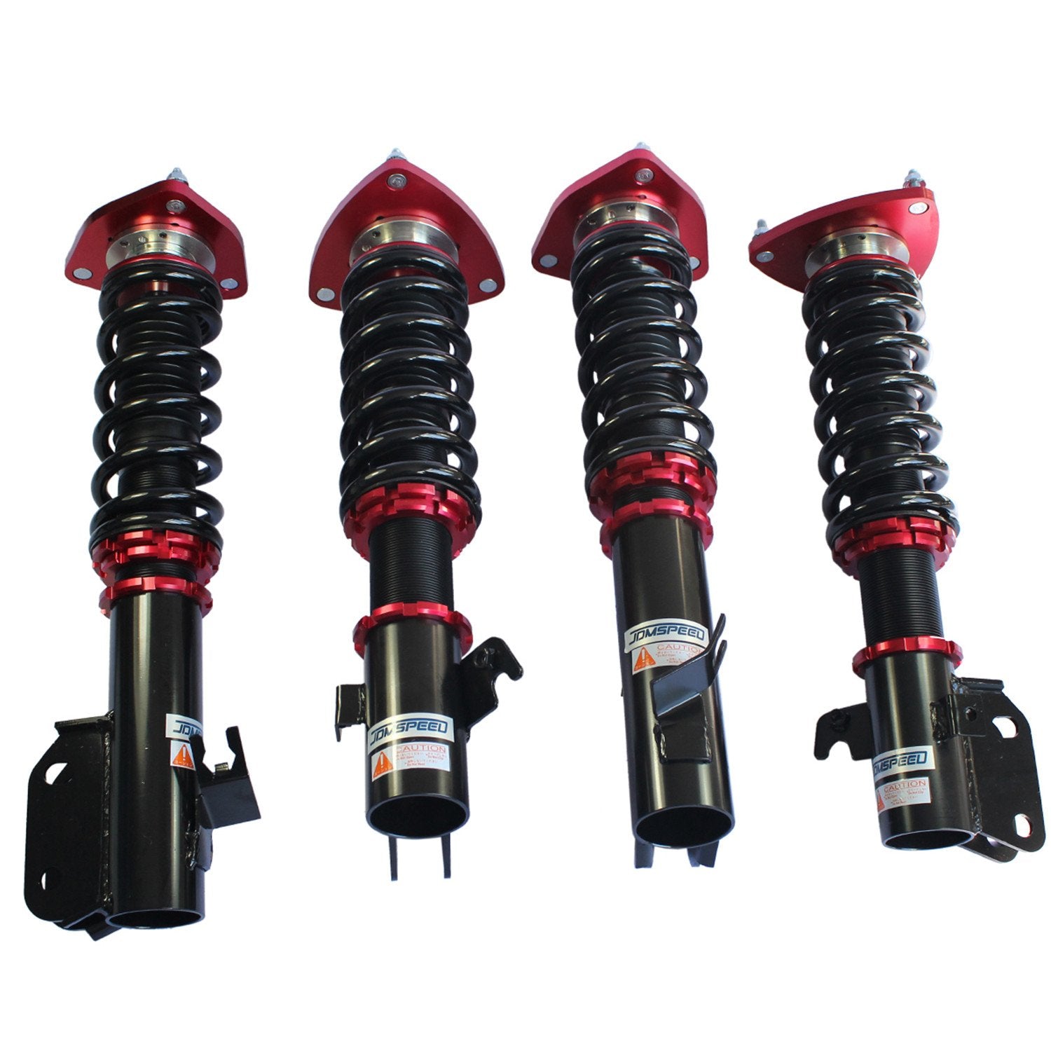 JDMSPEED Coilover Struts Shock Absorbers Suspension Kit for Impreza WRX 2002-2007, Red, Aluminum Construction