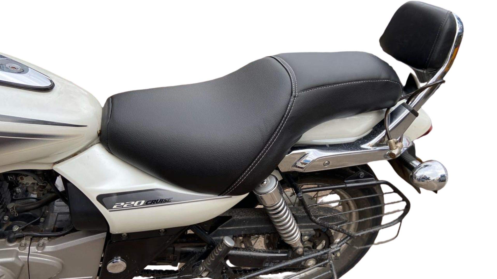 Sahara Seats Cushion Seat Cover Compatible with Bajaj Avenger 150/160/180/220 for All Models (Black)
