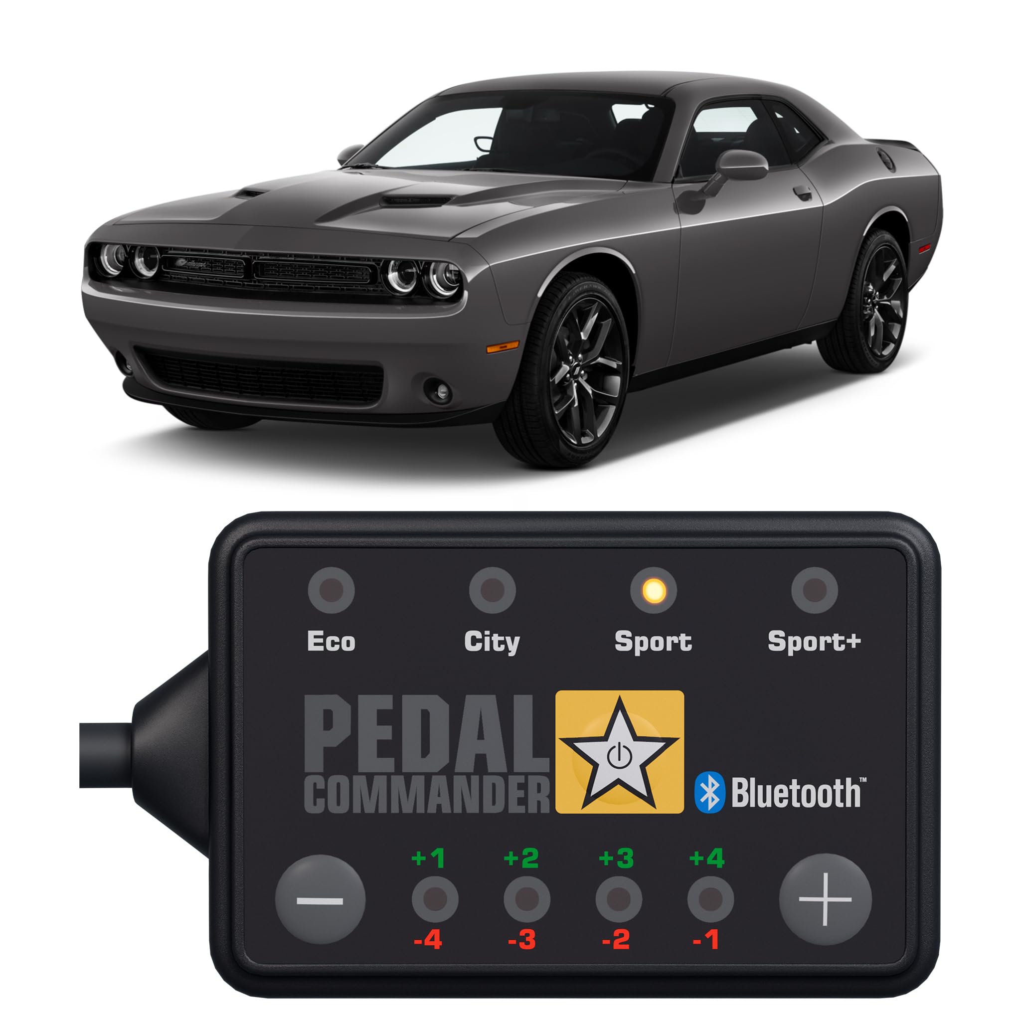 Pedal Commander For Dodge Challenger 2008-2024 Throttle Response Controller - Fits Base, Gt, R/T, Se, Srt 392, Srt8, Demon, Hellcat, Sxt, T/A, Challenger Accessories Performance Tuner