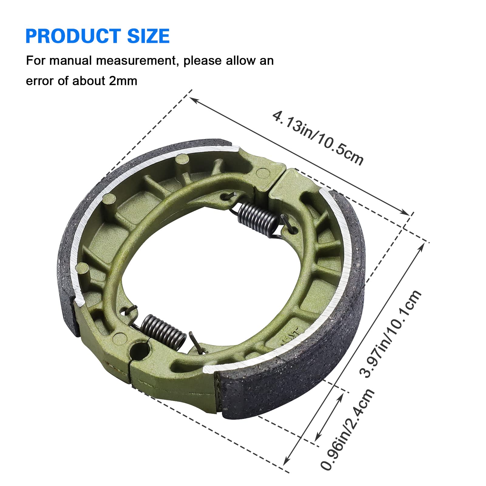 Cyleto BT200X CT200U Aluminum Brake Shoes Pads for 6.5hp 196cc Mini Bike ATV