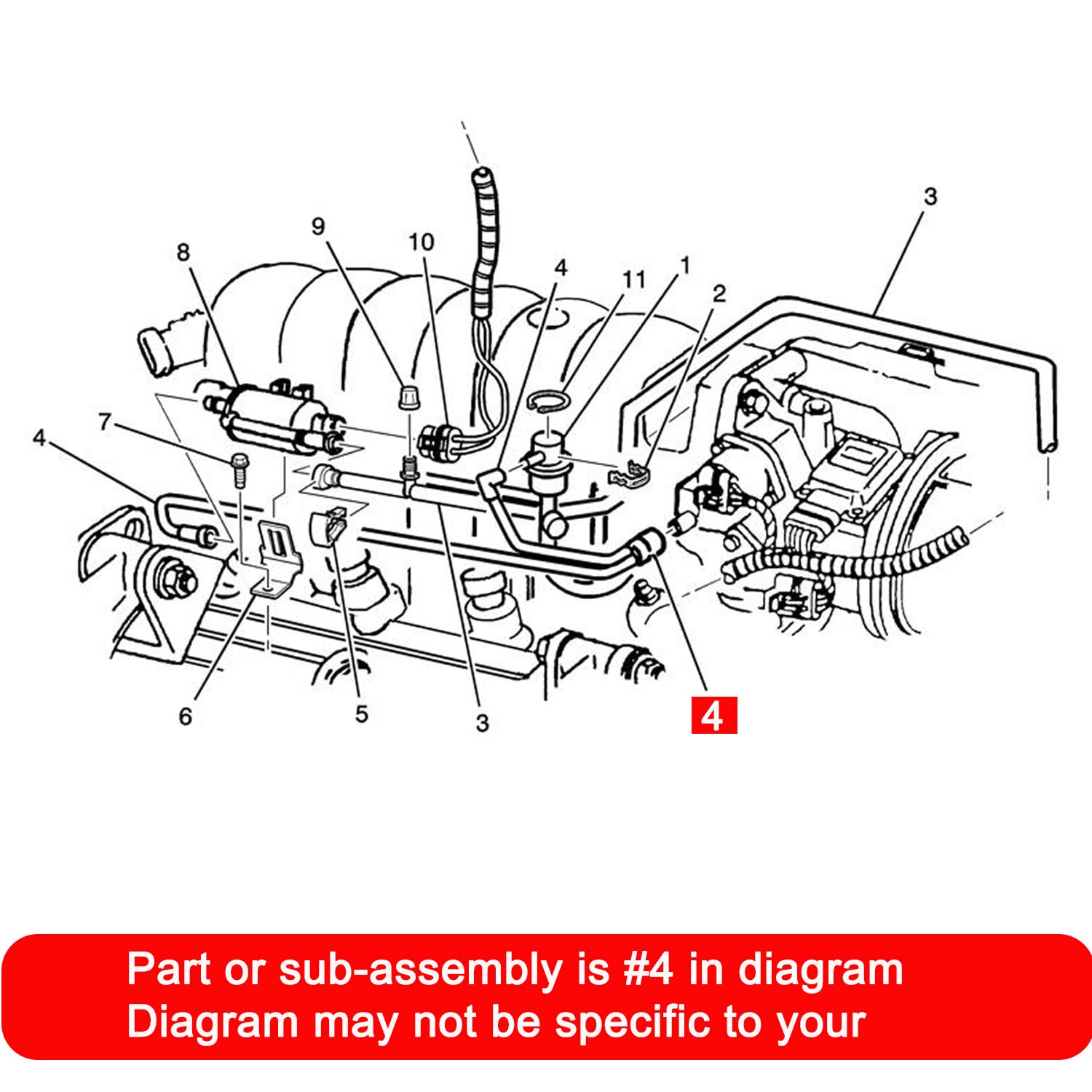 Koxuyim Fuel Pressure Regulator & Purge Harness for Chevrolet, Buick, Pontiac - Model 24506671