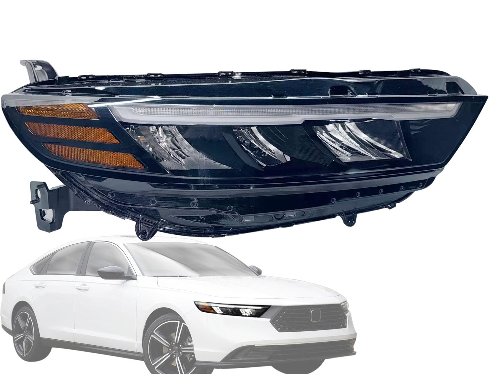 KAP Replacement for All LED Head Light 2023 2024 Accord Sedan Passenger Right Side 3310030AA01 HO2503213