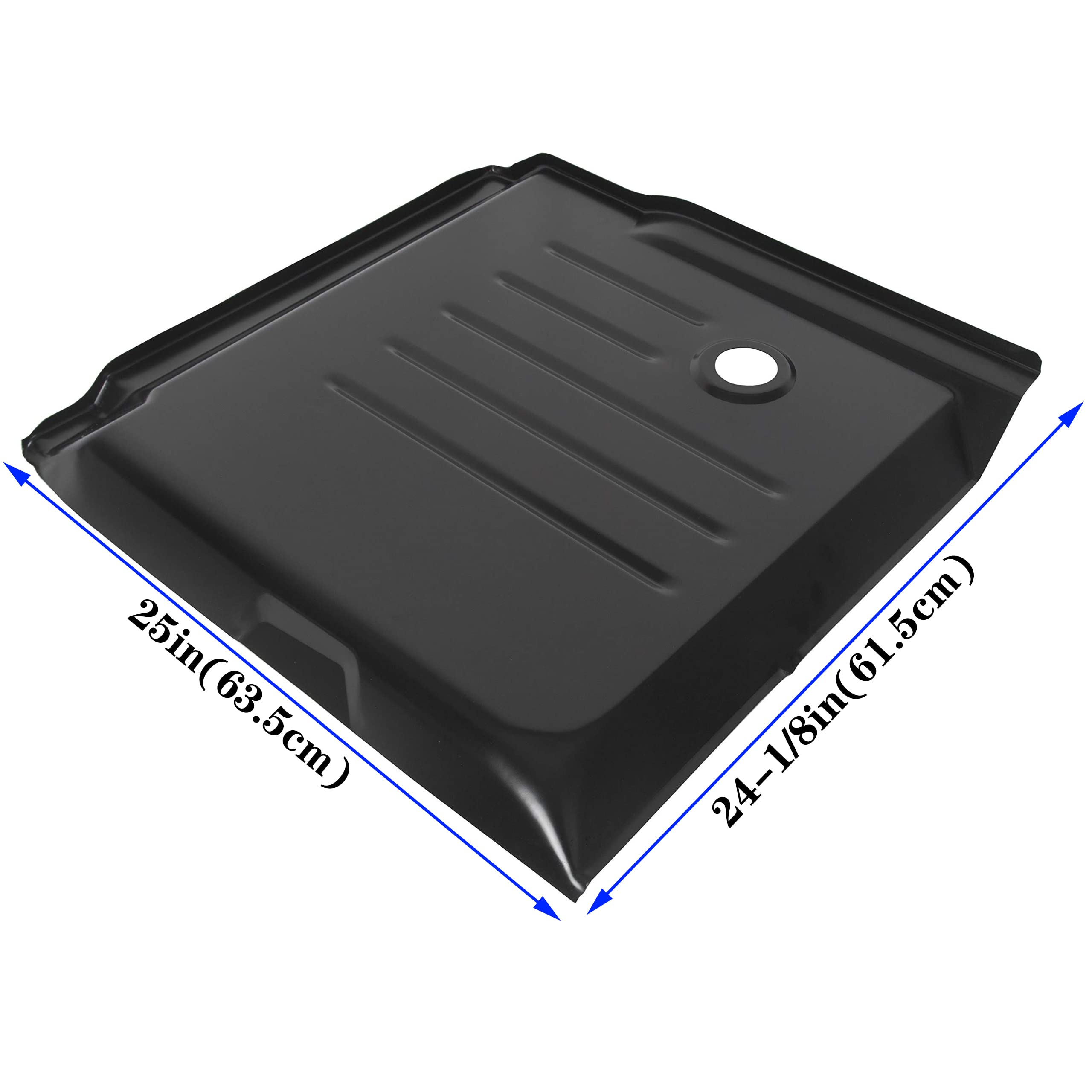 HECASA Cab Floor Pan for 1999-2006 Silverado/GMC Sierra, Front Driver Side, Steel, Black, Model NN90