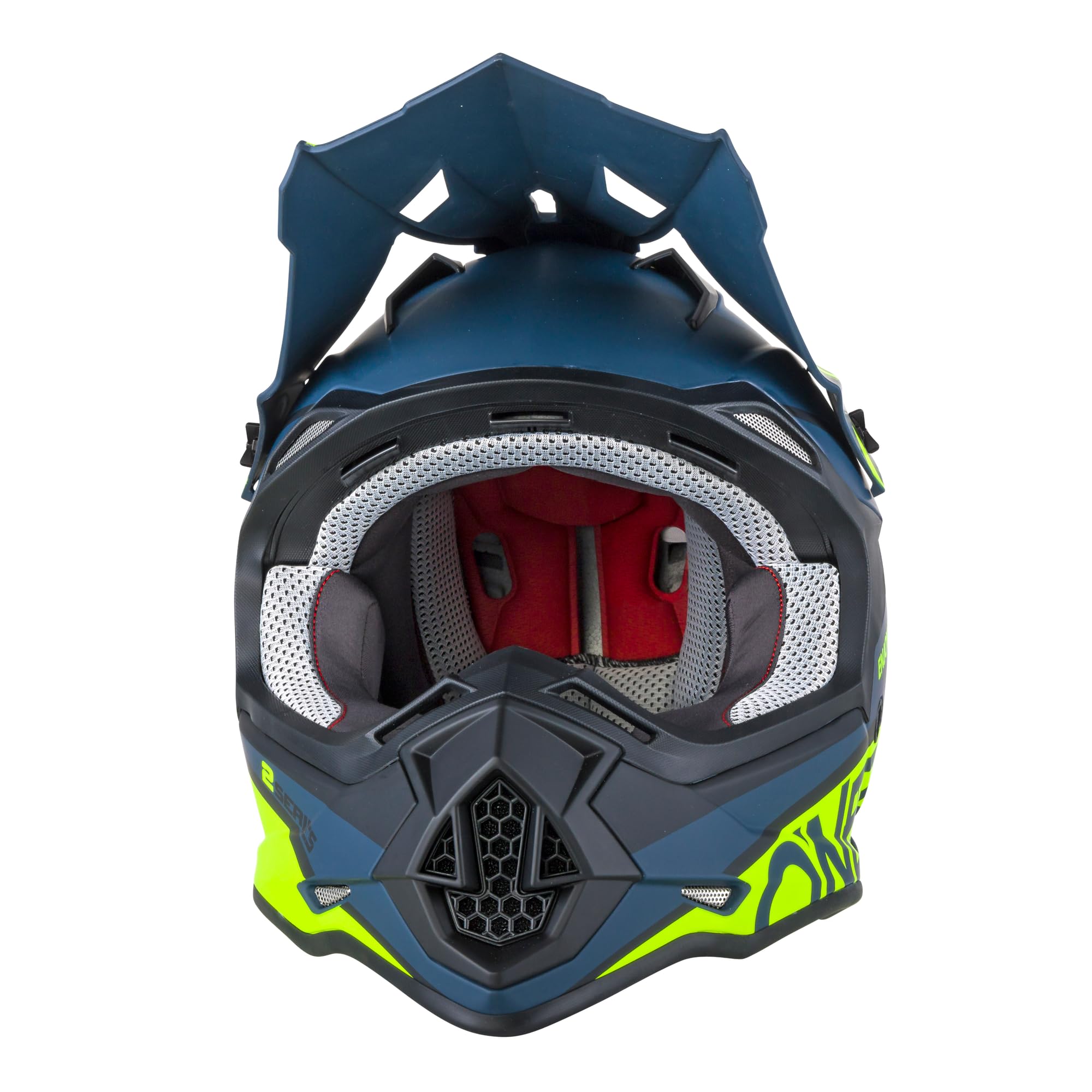 O'Neal 0200-213 2Series Adult Helmet, Medium, Black/Hi-Vis, ABS Material