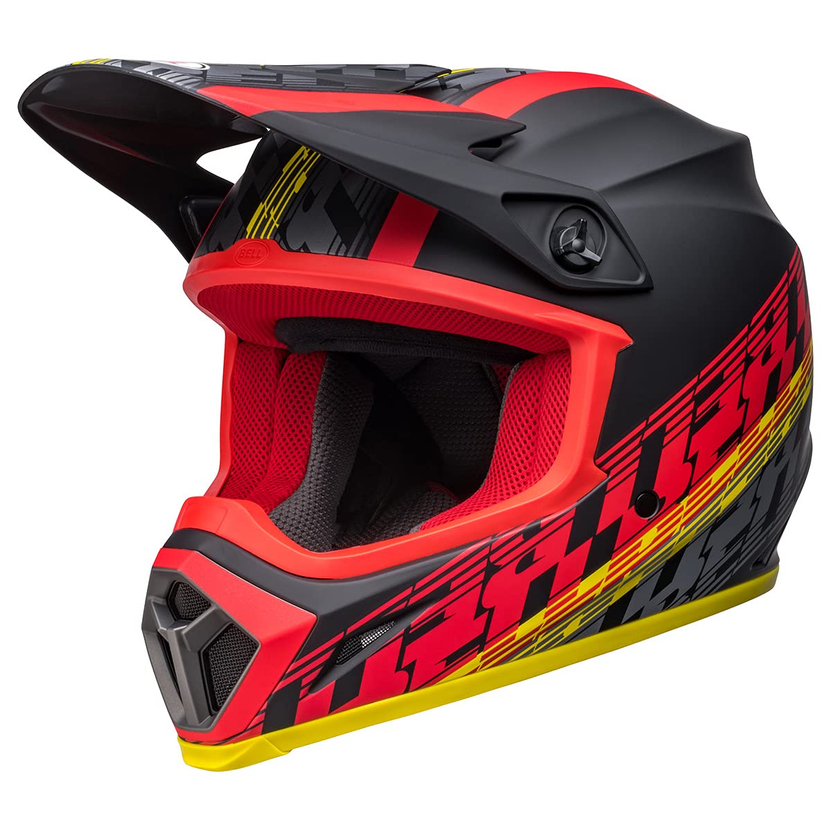 Bell Mx-9 Mips Dirt Helmet (Offset Matte Black/Red - Medium)