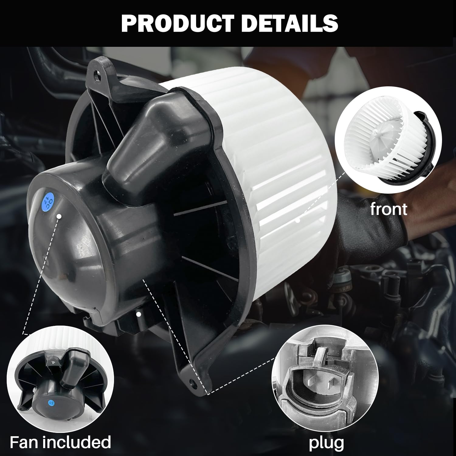 Aspligo 700139 Ac Heater Blower Motor Fan Assembly Fit For Ford Expedition 2003-2006, F-150 2004-2008, For Lincoln Navigator 200