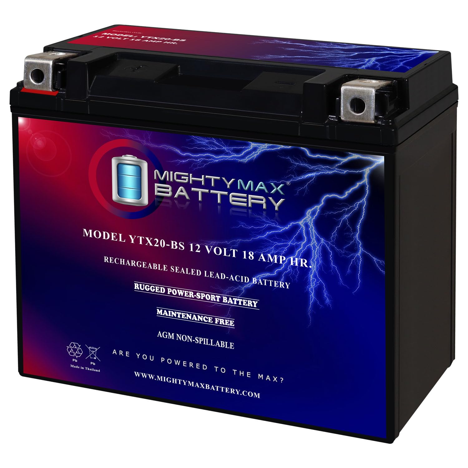 12V 18Ah Battery for Harley-Davidson 883 XL, XLH (Sportster) 1986-1996
