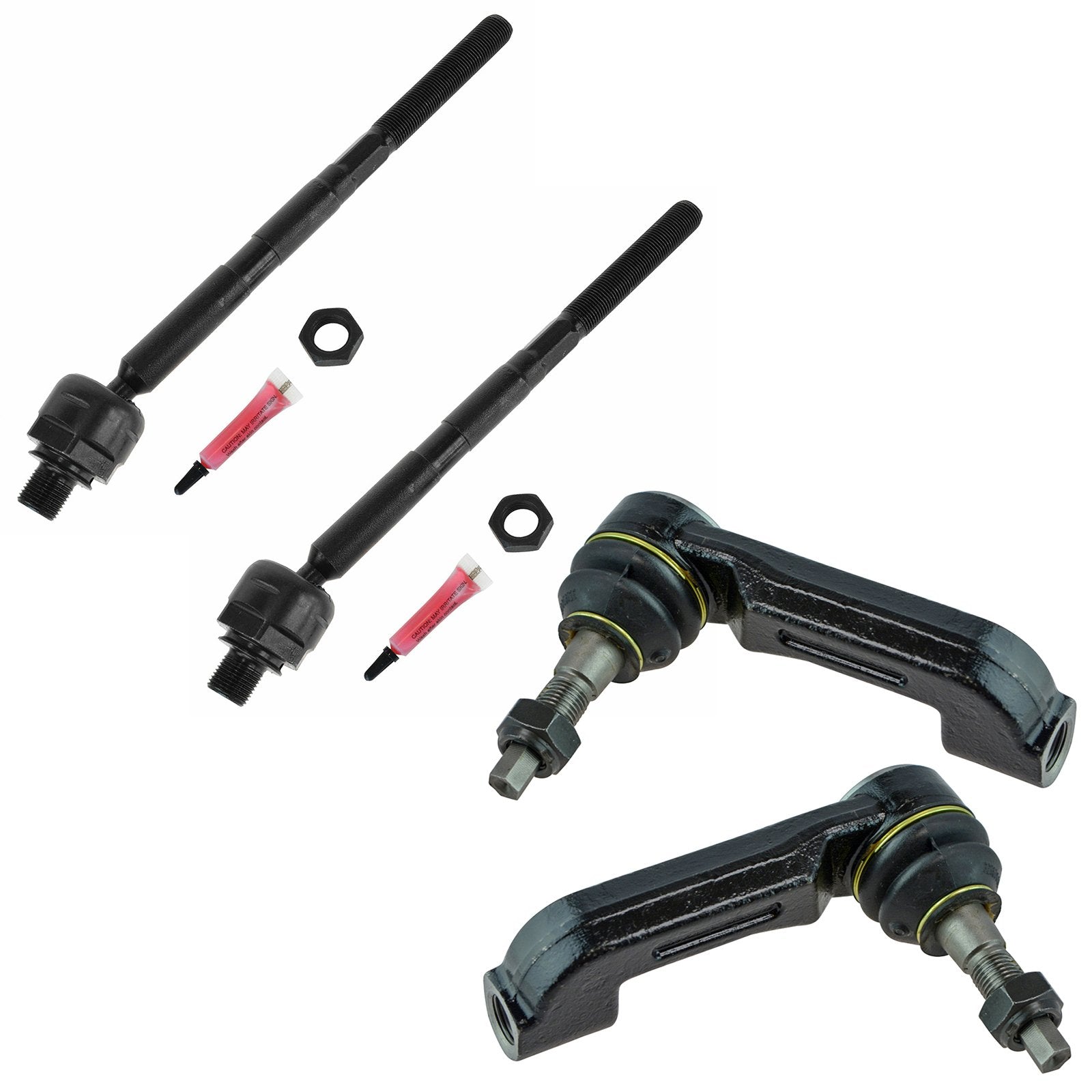 Trq Front Tie Rod Set Compatible With 2008-2011 Dodge Nitro