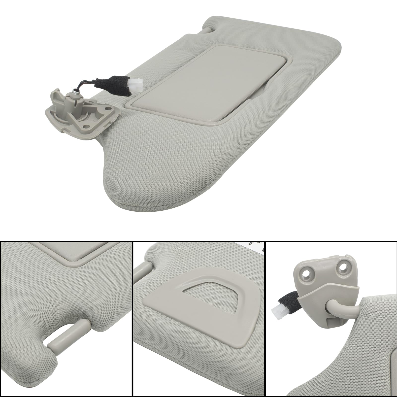 Driver Left Side Sun Visor Replacement Compatible With Nissan Altima 2013 2014 2015 2016 2017 2018 With Light Switch 96401-3Ta2A
