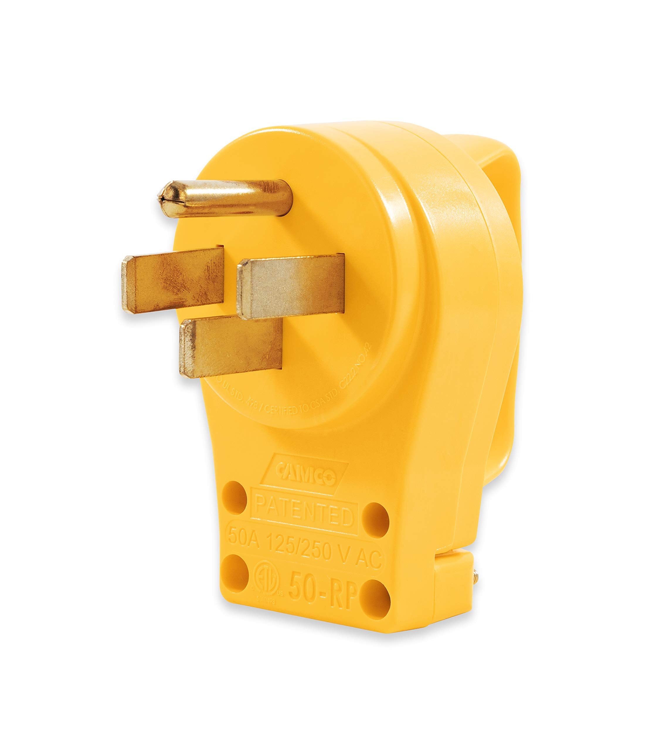 Camco Rv Male Plug Replacement 50 Amp 1 Pk