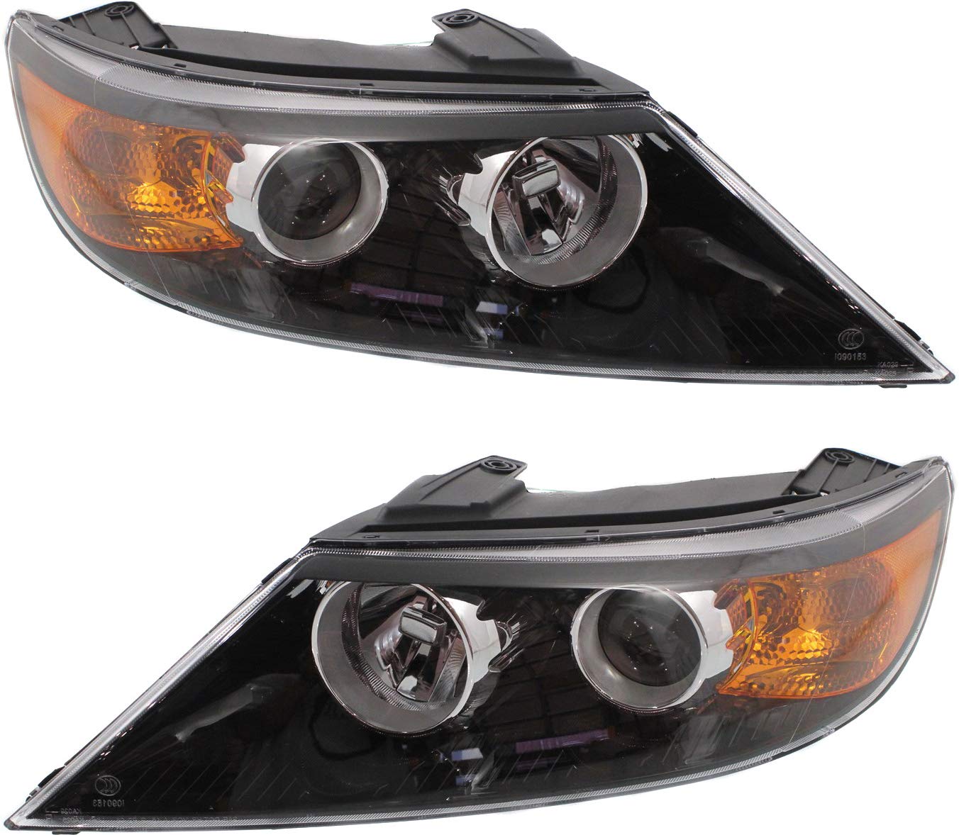 Evan Fischer Driver And Passenger Side Headlight For Kia Sorento 2011-2013 Halogen With Bulb(S) Replaces# 921021U200 921011U200