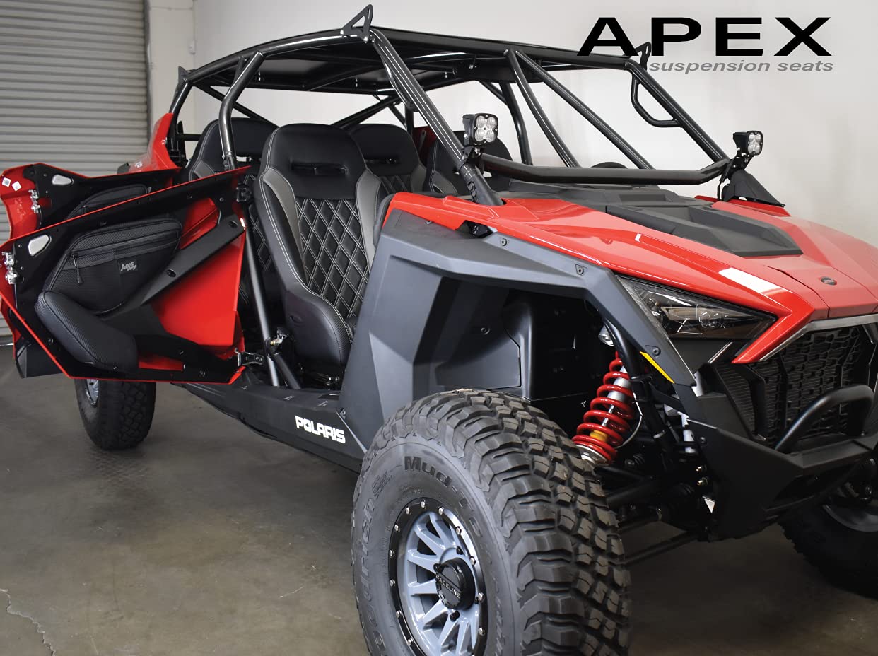 Aces Racing Storage Bags for Polaris RZR XP Pro Turbo R XP4 (Black, One Size, Model 5001-Bags)