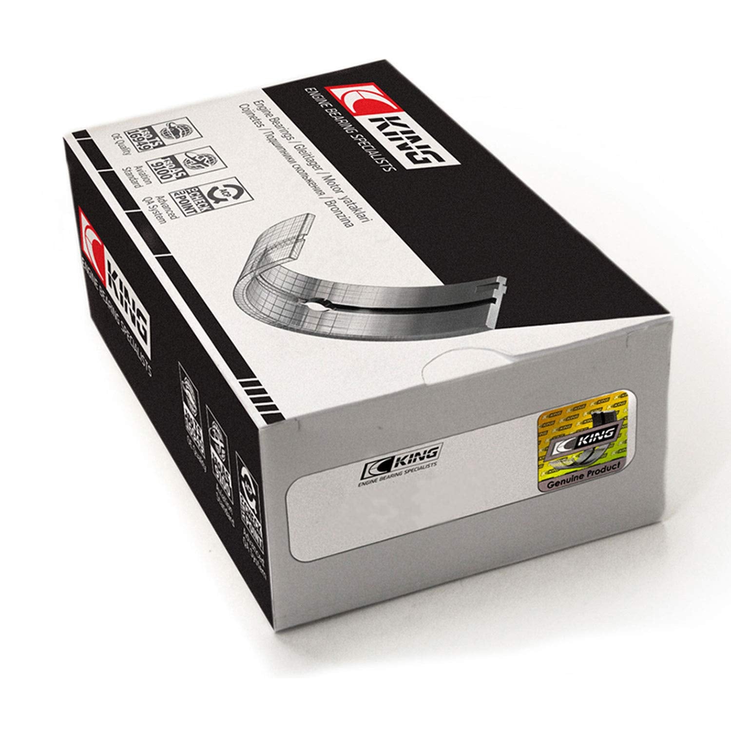King Ford Ecoboost 3.5L / 3.7L V6 (Size Std) Main Bearing Set