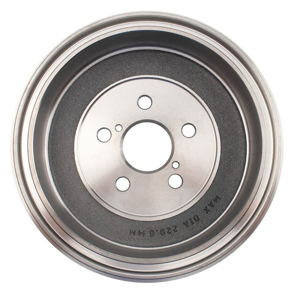 Trq Rear Brake Drum 2 Piece Pair Set Driver & Passenger Compatible With 2009-2019 Toyota Corolla Bd920146 9788R 083-3370 4243102