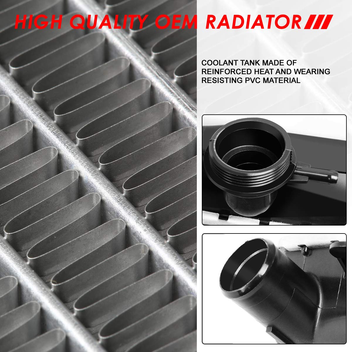 Auto Dynasty Dpi 2707 Factory Style 1-Row Cooling Radiator, Compatible With Chevy Colorado Gmc Canyon Isuzu I280 I290 I350 I370