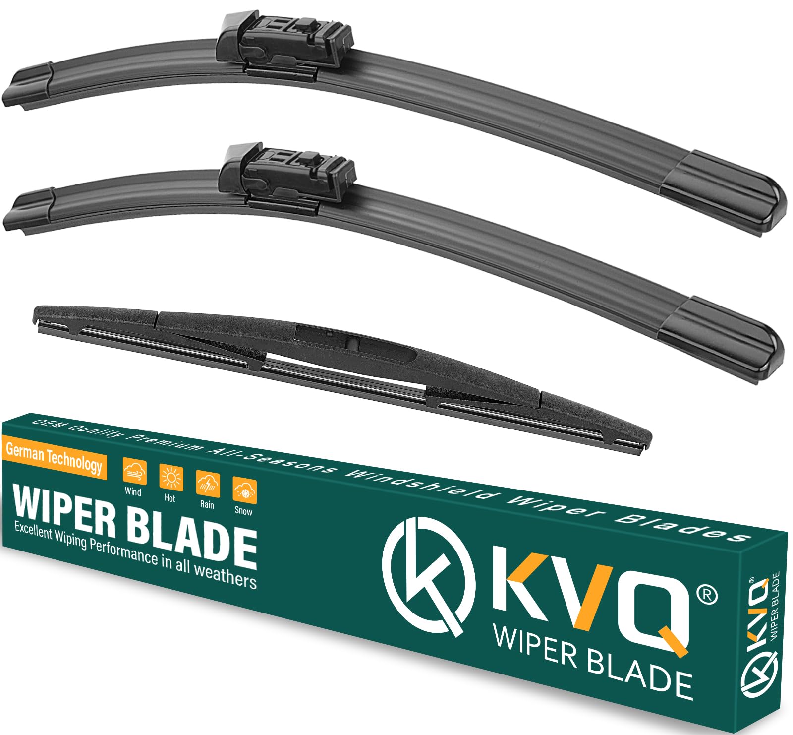 Kvq Windshield Wiper Blades Replacement For Subaru Outback 2020 2021 2022 2023 2024 Original Factory Quality Front Rear Wiper Bl