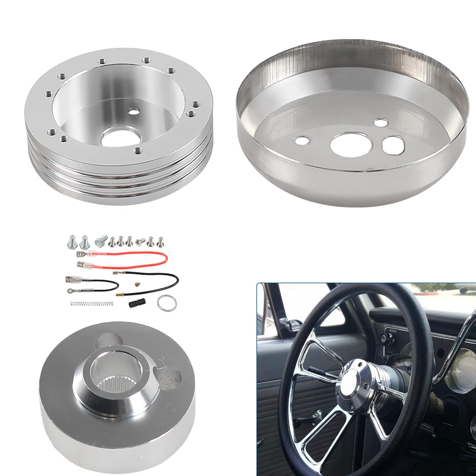 Gstp 5 & 6 Hole Billet Steering Wheel Hub Adapter