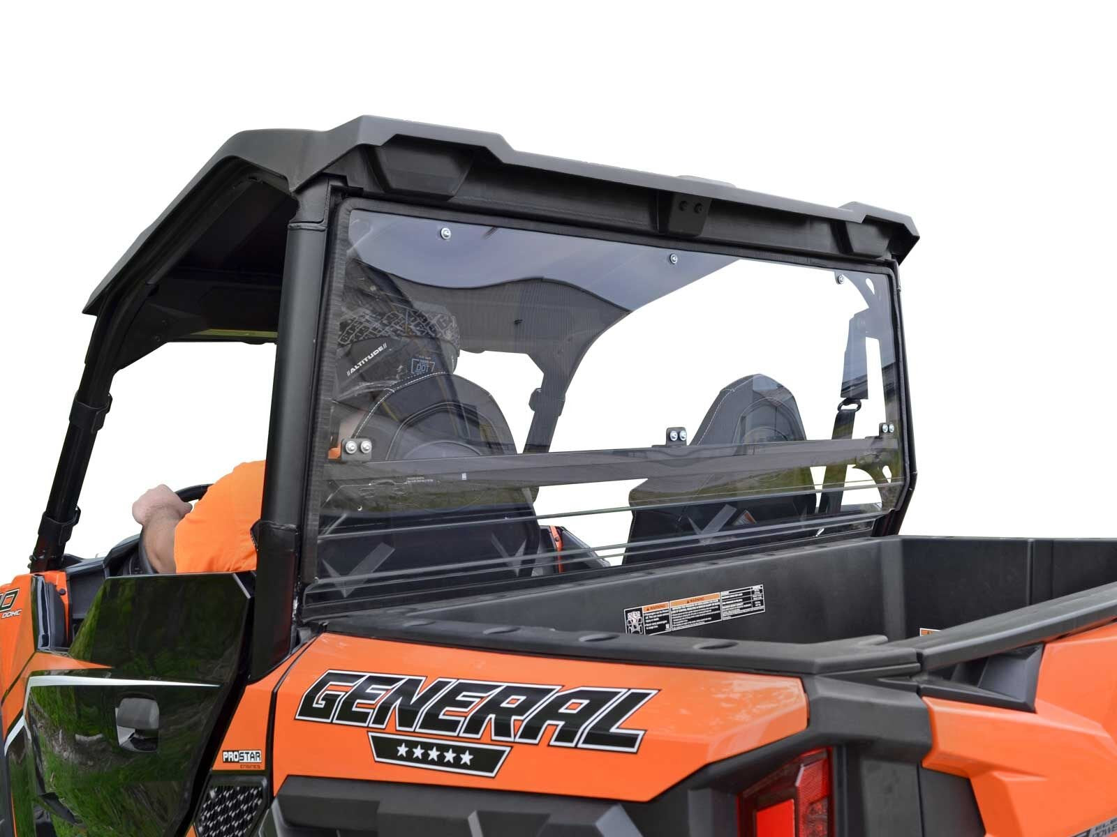 Super Atv Polaris General Scratch Resistant Rear Windshield