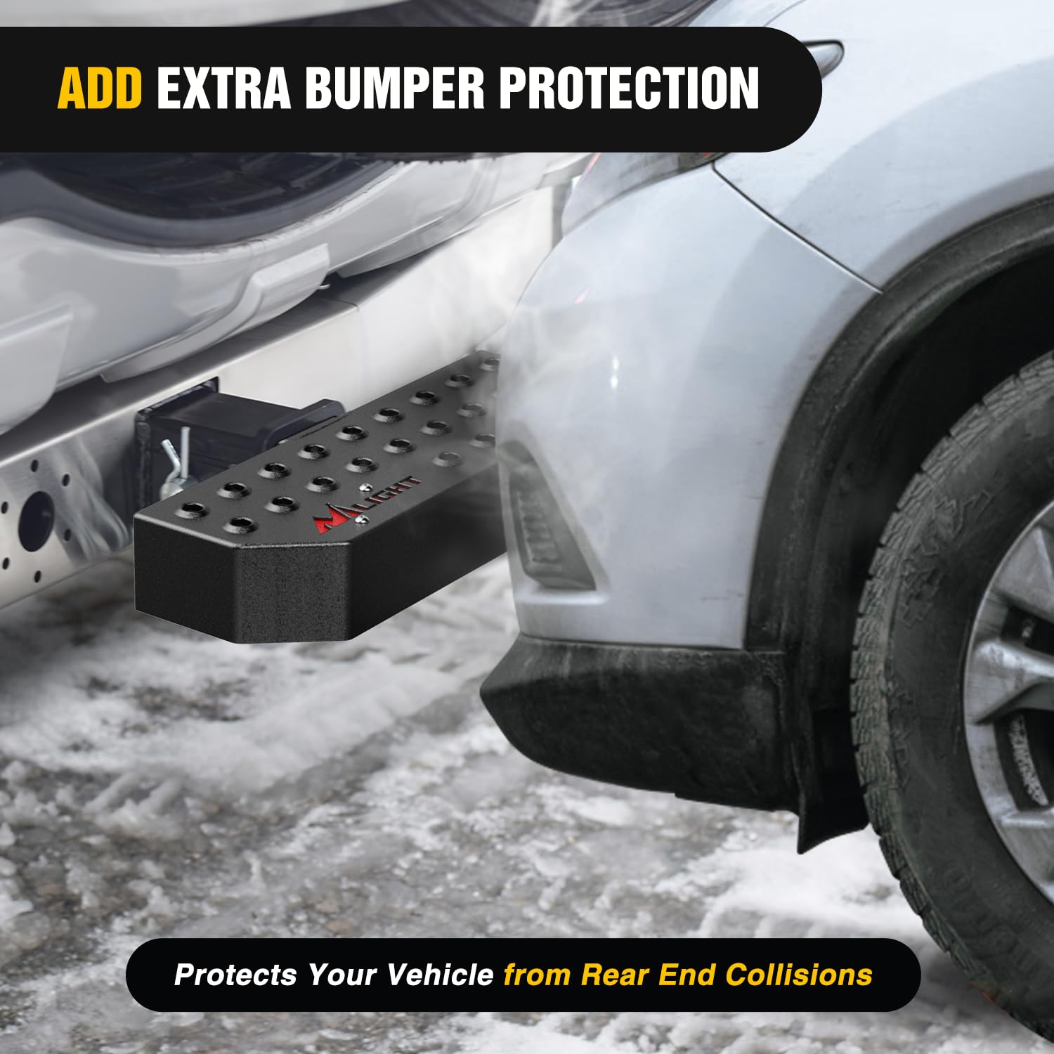 Nilight Folding Heavy Duty Tire Step For Truck, Suv And Rv, Non-Slip Steel Surface, Adjustable To Fit Tire From 10    To 14    R