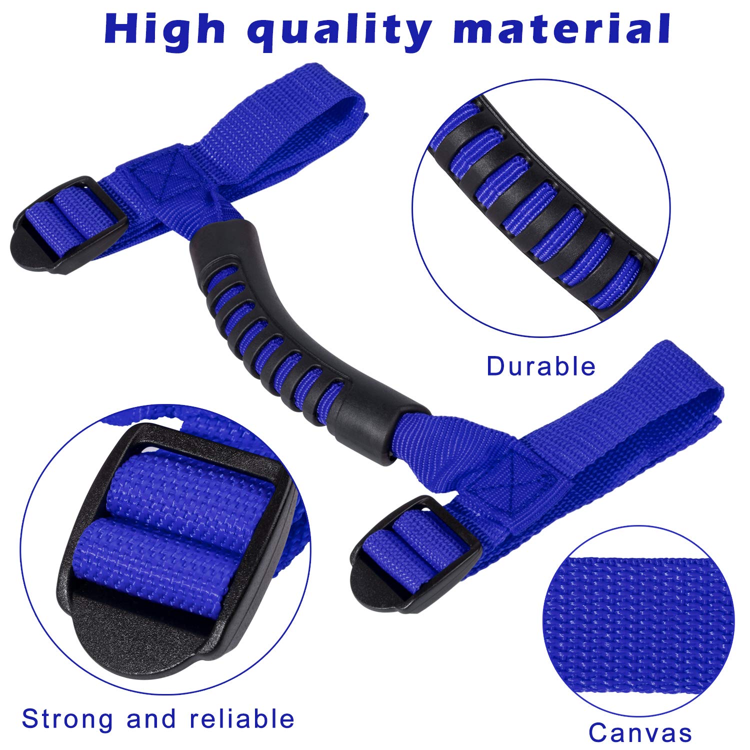 4 X Roll Bar Grab Handles Grip Handle For Jeep Wrangler Yj Tj Jk Jku Jl Jlu Sports Sahara Freedom Rubicon X & Unlimited 1955-202