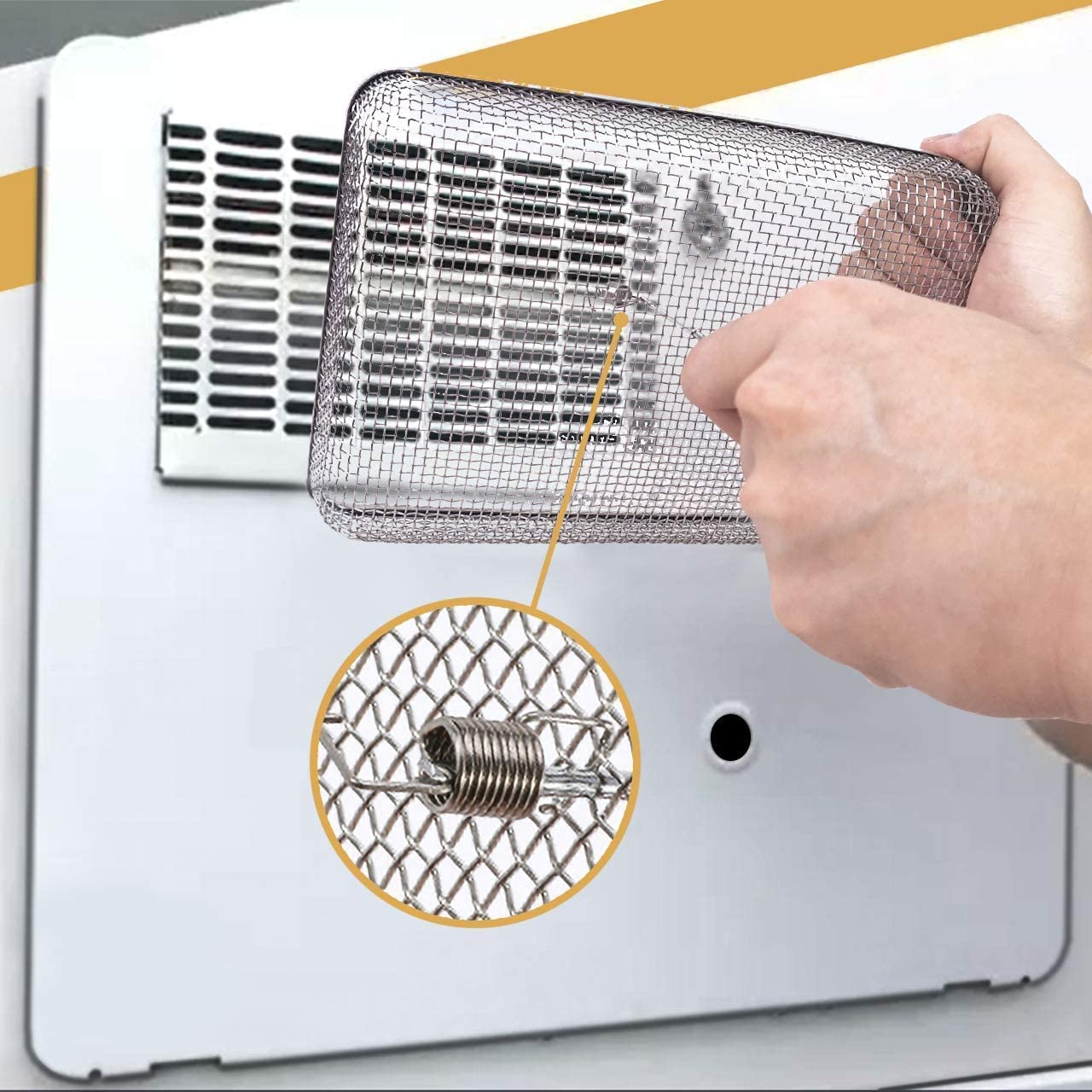Eazy2Hd 3 Pack Rv Furnace Vent Cover Screens For Rv Water Heater Vent Cover Rv Bug Screen Flying Insect Screen Stainless Steel M