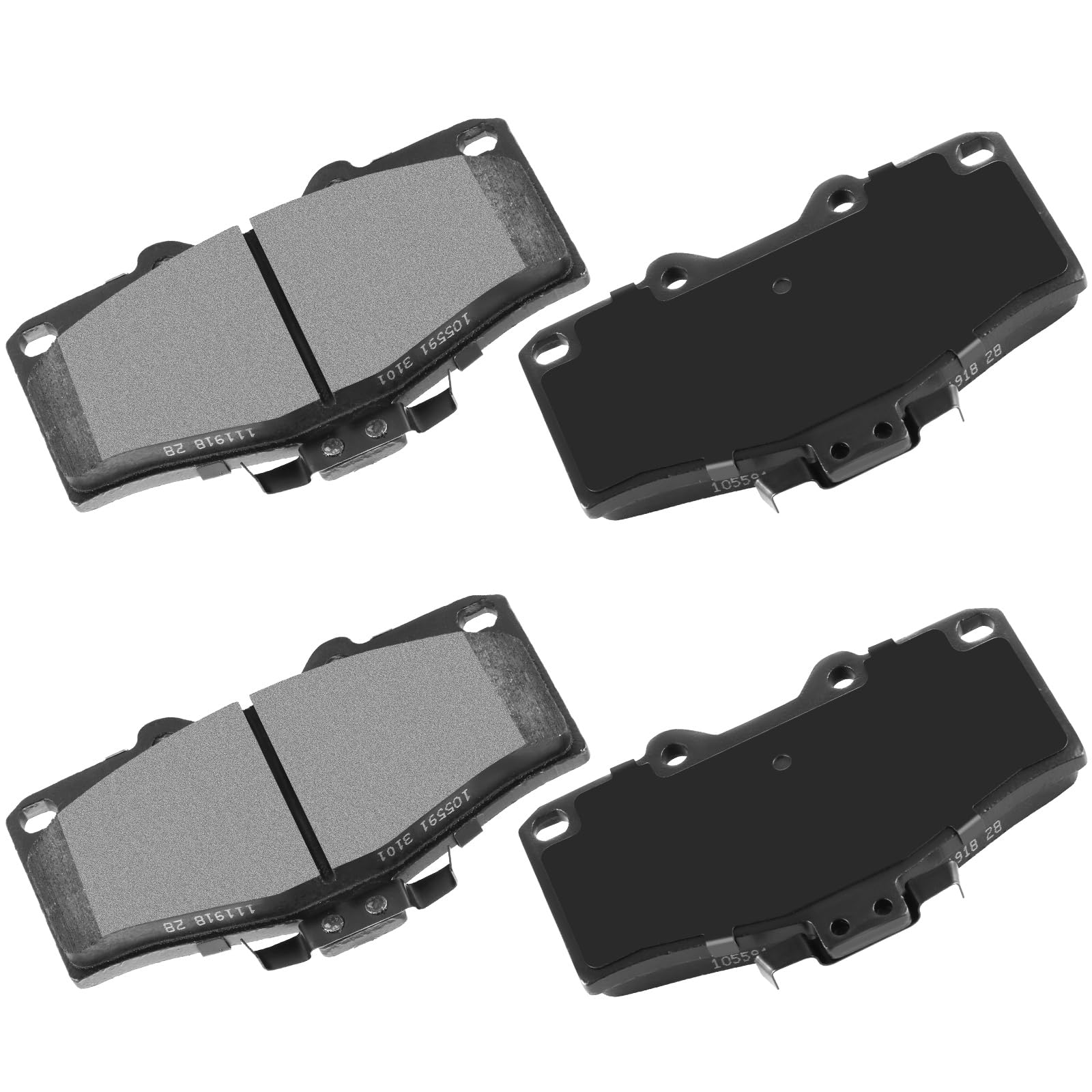 Cciyu D410 Front Semi-Metallic Disc Brake Pads Kit For Toyota For 4Runner 1995-2002,For Toyota For Tacoma 1995-2004 4Pcs