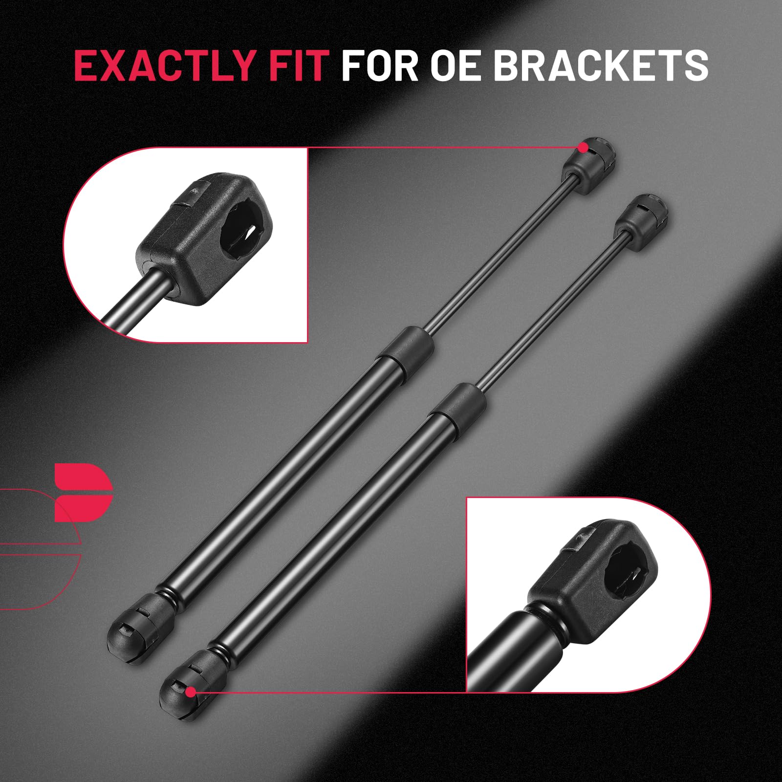 Bdfhyk C16-09461 14 Inch 40Lbs/(178N Gas Struts Shocks Lift Support For Are Leer Camper Shell Topper Rear Window, Truck Bed Cove