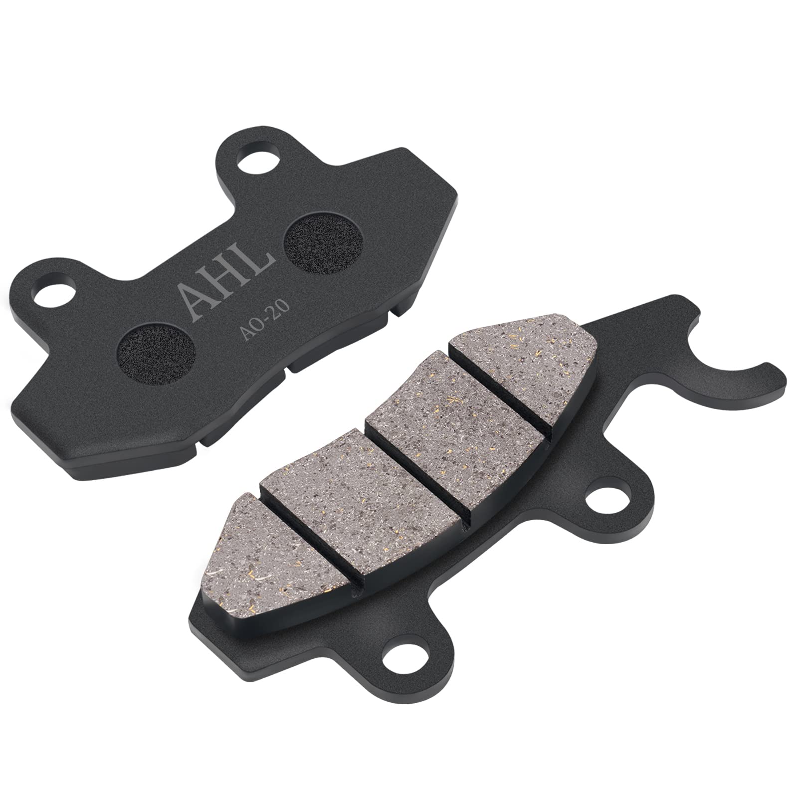 AHL Front and Rear Brake Pads Compatible with YAMAHA RHINO YXR 450 All models 2004-2009/Rhino 660, Rhino 450 & 2006-2012 Raptor