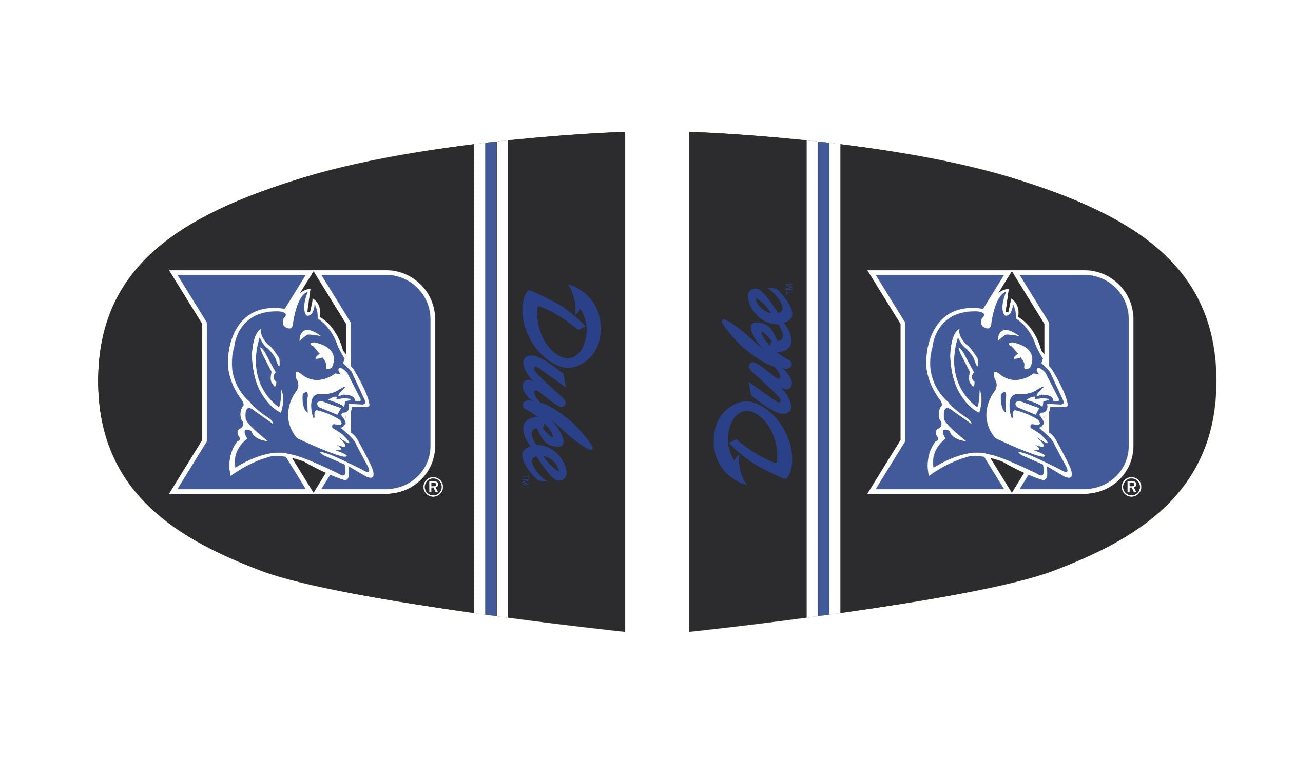 Fanmats 12065 Ncaa Duke University Blue Devils Polyester Mirror Cover-Large