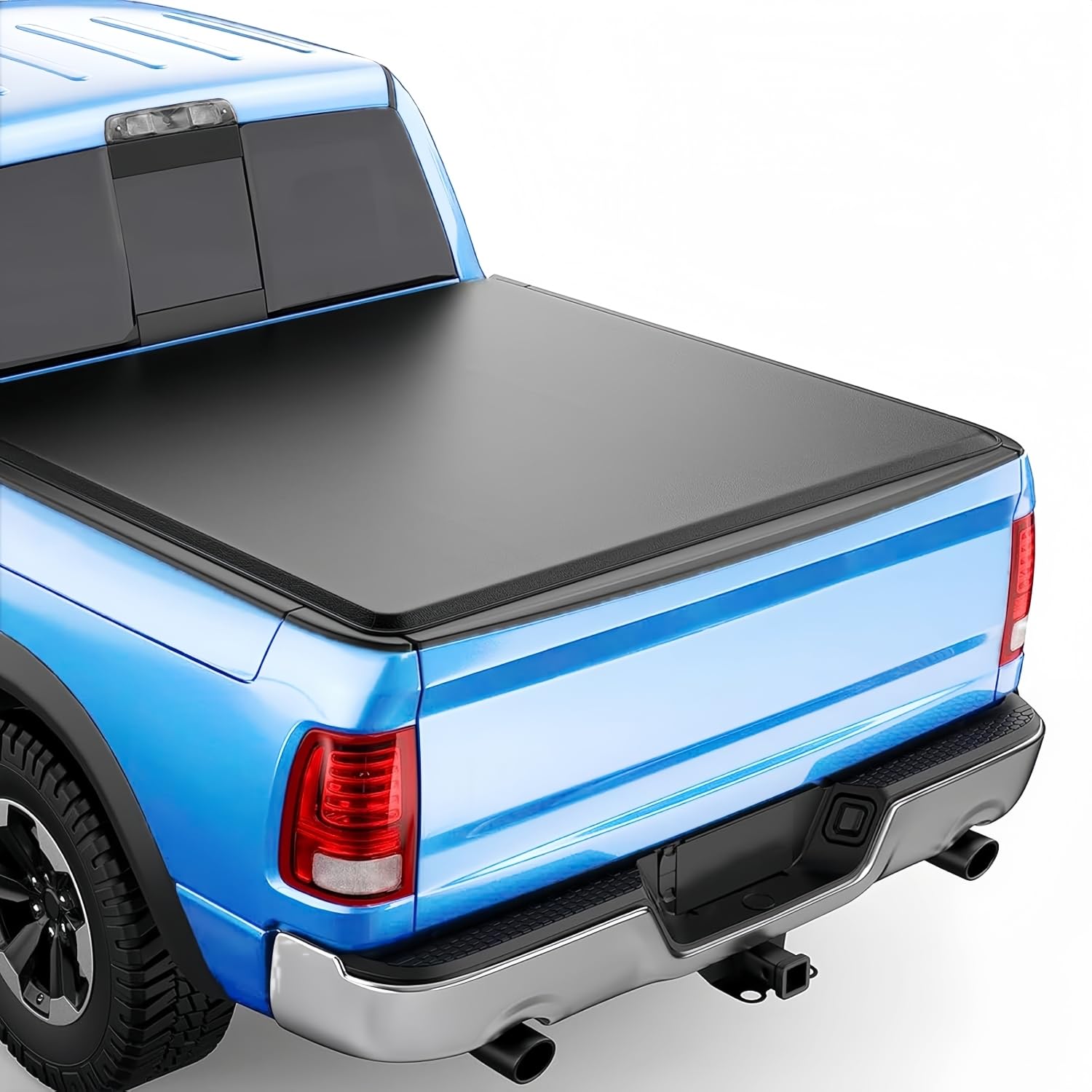 TOMOKA 4.6ft (54.4'') Soft Roll-Up Truck Bed Tonneau Cover Compatible with 2022 2023 2024 2025 Ford Maverick 4.5ft Bed | Durable