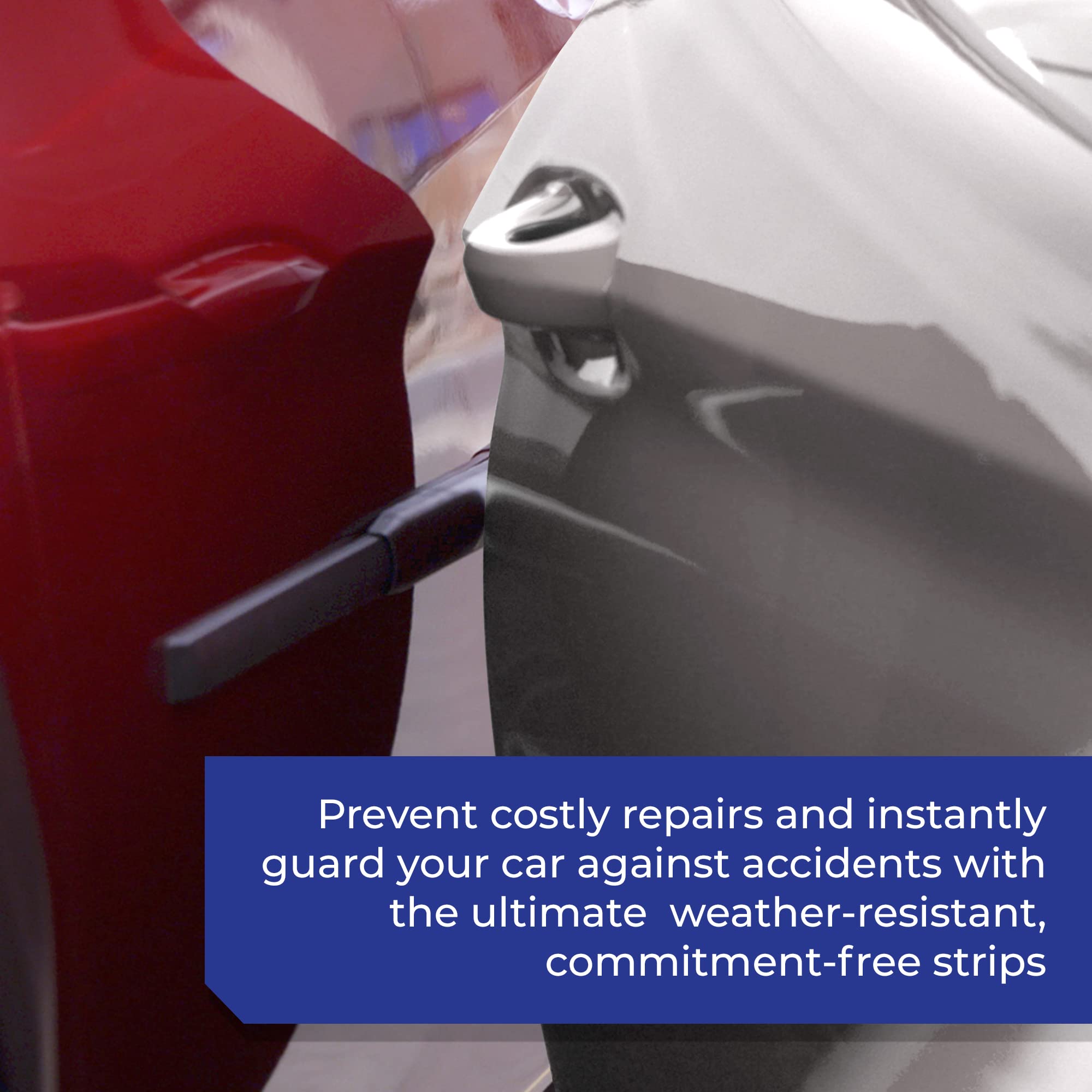 DP BUYDENTPREVENT Dent Prevent Car Door Protector - Removable Magnetic, Matte Black, Custom Fit for 2-Door Vehicles, Carbon Fibre Material