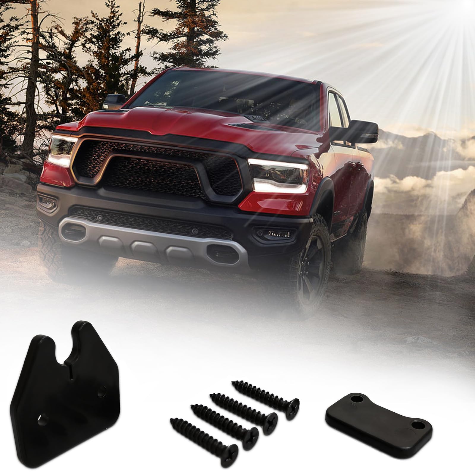 Sun Visor Repair Kit,Sunshade Clips Fits For Dodge Ram 1500 Trucks 2019-2023, Sun Visor Clip Fix Replacement Car Repair Kit Acce