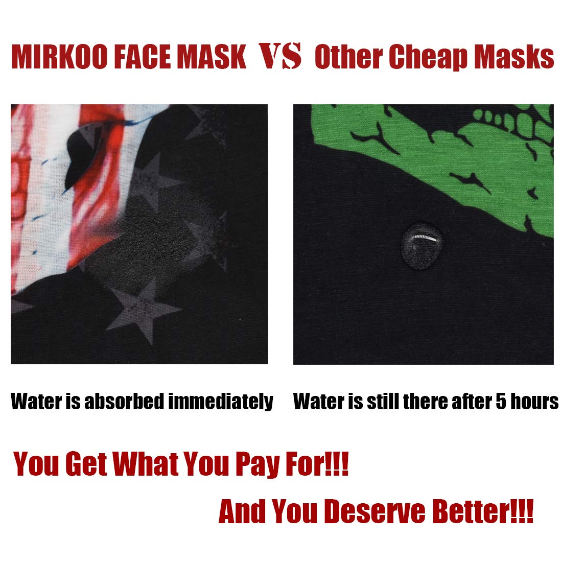 Mirkoo 3D Premium Breathable Seamless Tube Camouflage Half Face Mask, Windproof Dust-Proof Uv Protection Bicycle Bike Motorcycle