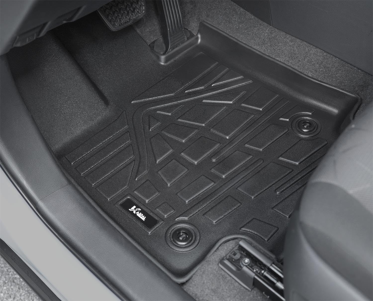 Karpal Floor Mats Fit Toyota Rav4 2019-2024 (Include Hybrid), Custom Fit Tpe All Weather Floor Liners 1St & 2Nd Row Rav4 Accesso