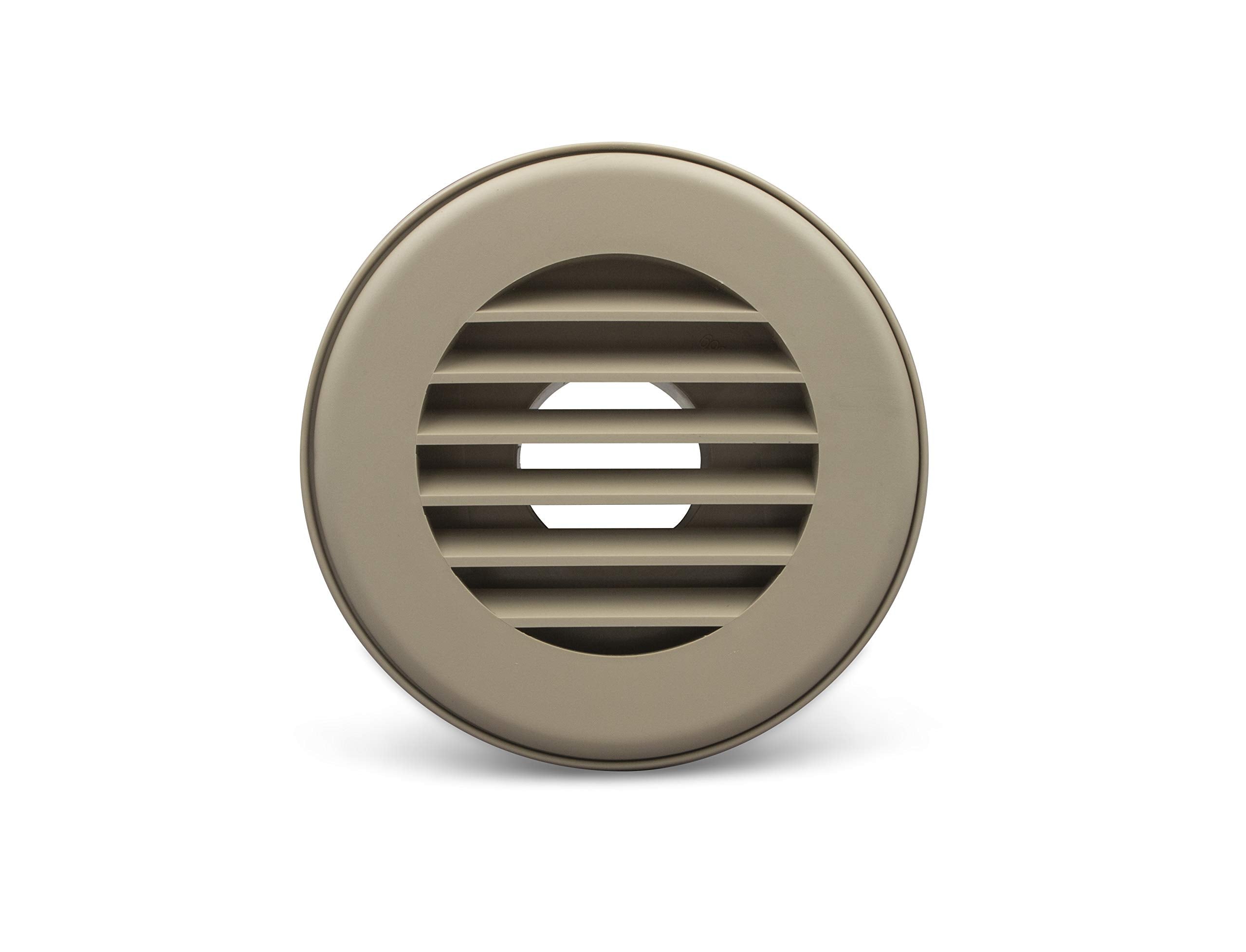 Thetford RV Camper Thermovent 2 inch Ducted Heat Vent Without Damper Tan Brown PN 94263