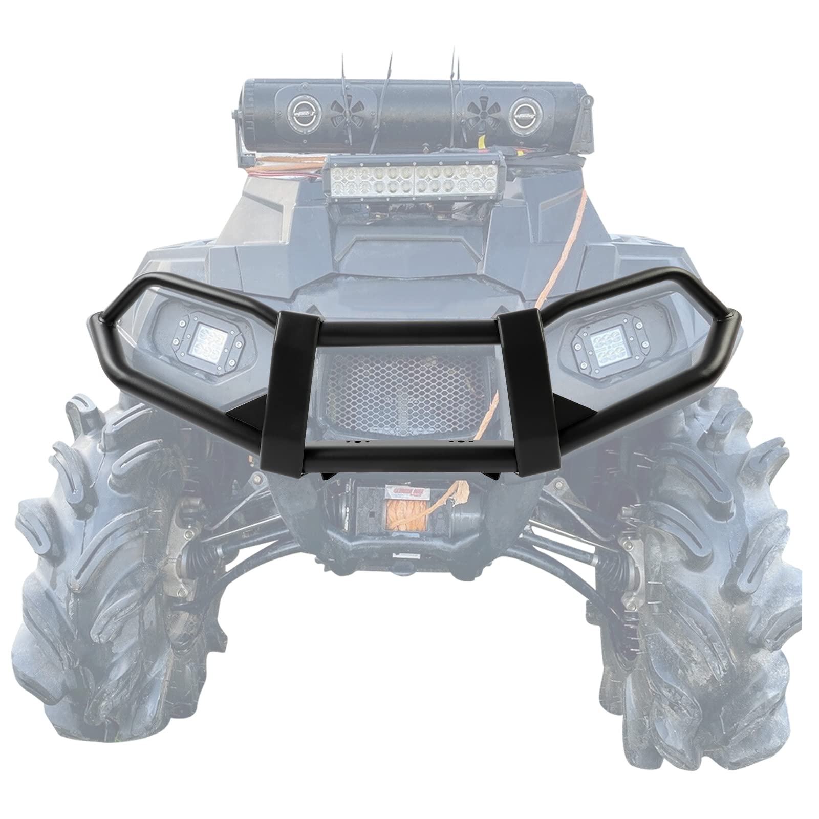 Kuafu Front Bumper Compatible With 2009-2023 Polaris Sportsman 550 X2 550 Xp 550 850 X2 850 Xp 850 Xp 1000 Black Steel Powder Coated Brush Guard Replacement For 2878709