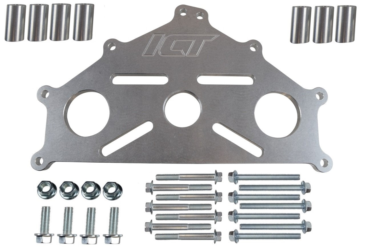 Ict Billet Engine Safe Stand Adapter Plate Chevy Ls1 Duramax Bbc Sbc Ls Heavy Duty Support 551897