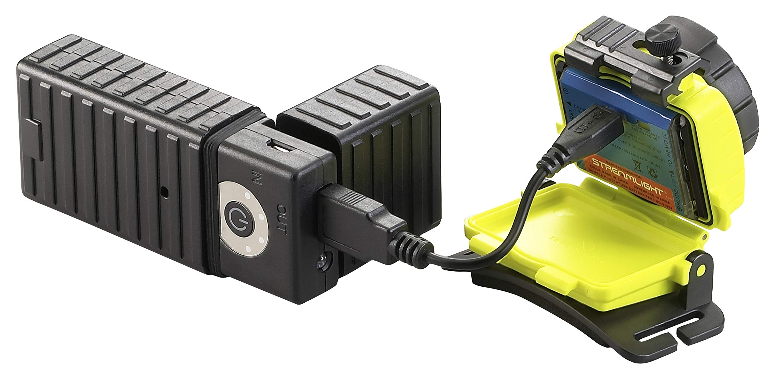 Streamlight 61607 Double Clutch With Alkaline Batteries Headlamp Yellow