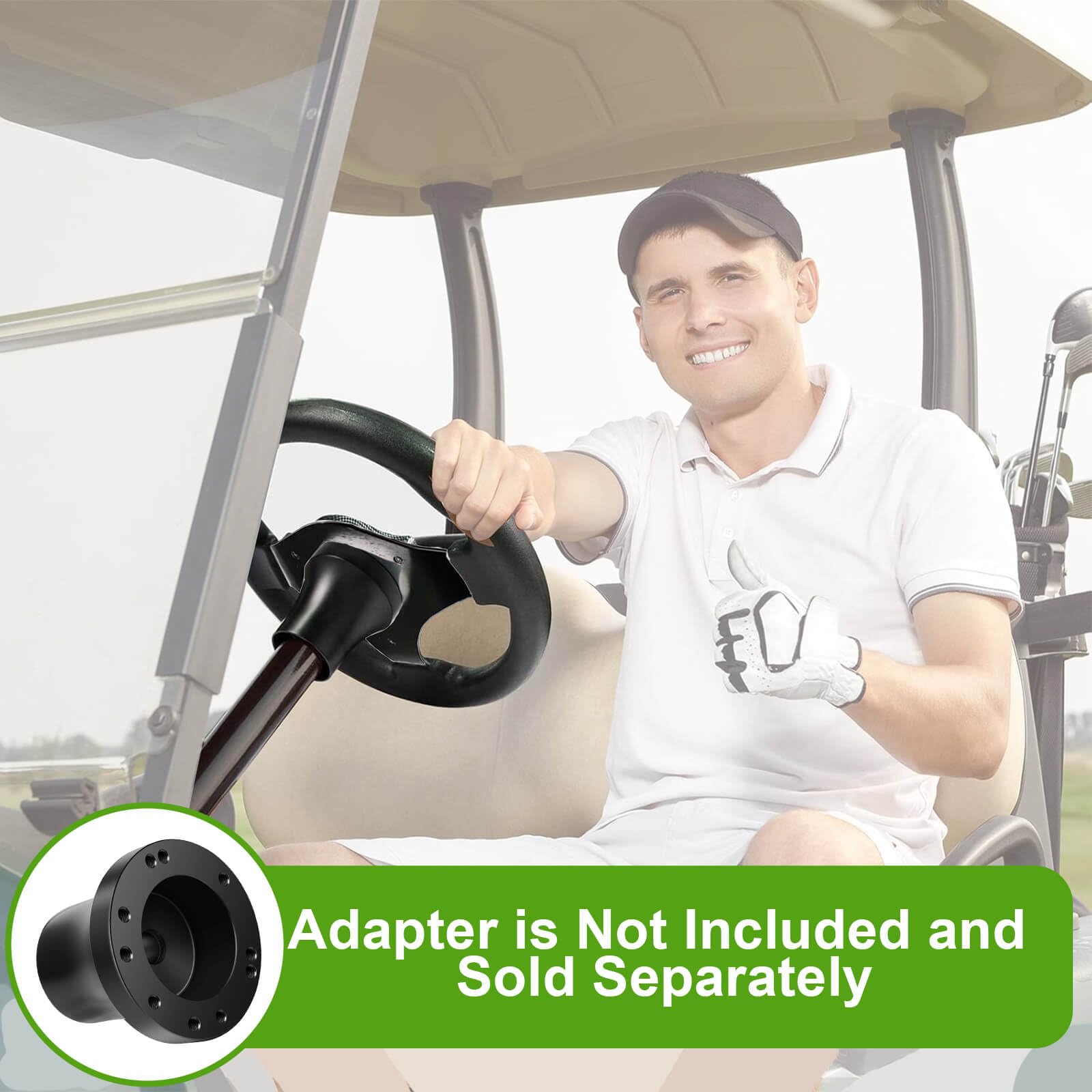 Leapgo Golf Cart Steering Wheel For Ezgo Club Car Yamaha Universal Steering Wheel Ezgo Steering Wheel Club Car Cool Racing Style