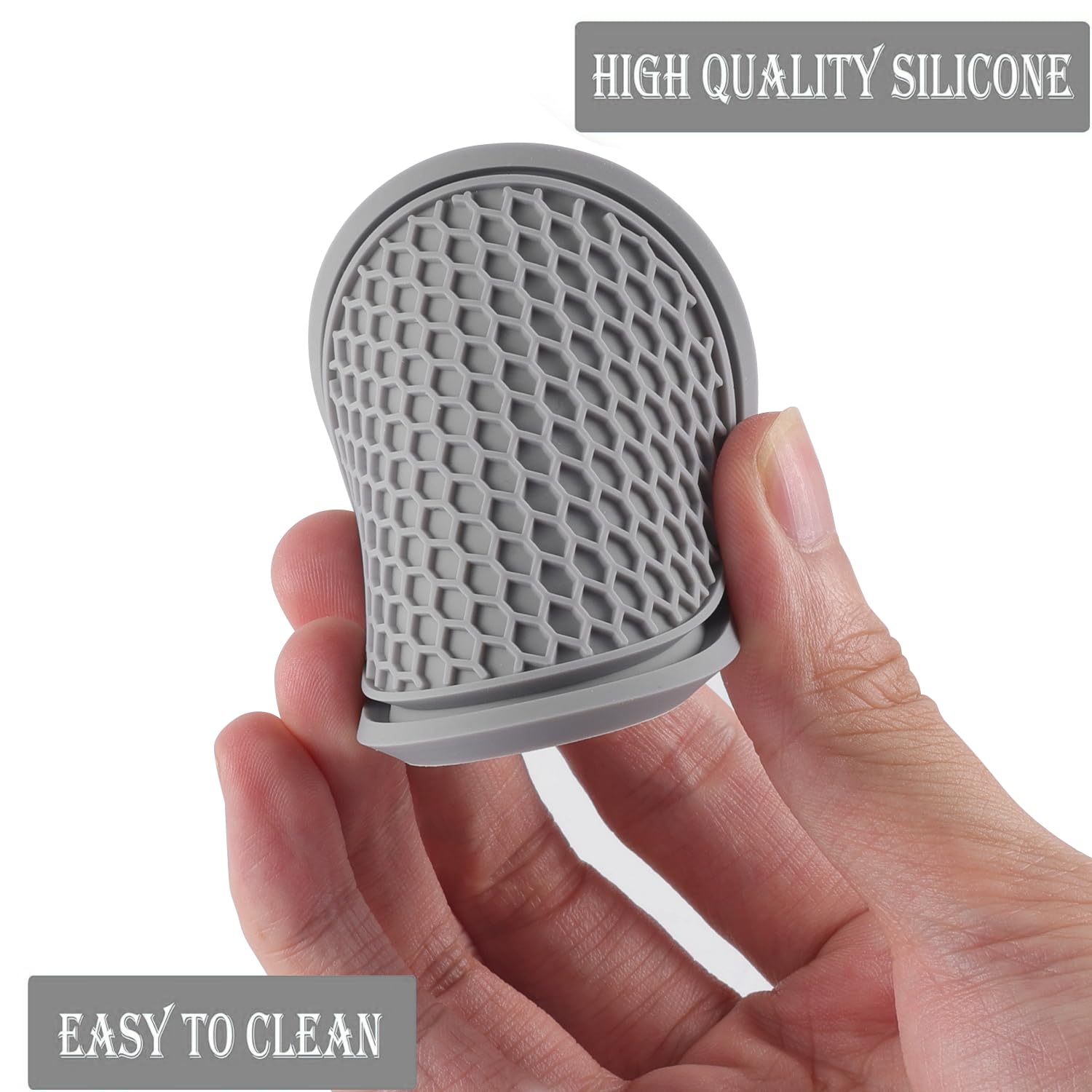 Singaro Car Cup Coaster, 4Pcs Universal Non-Slip Cup Holders Embedded In Ornaments Coaster, Car Interior Accessories, Gray