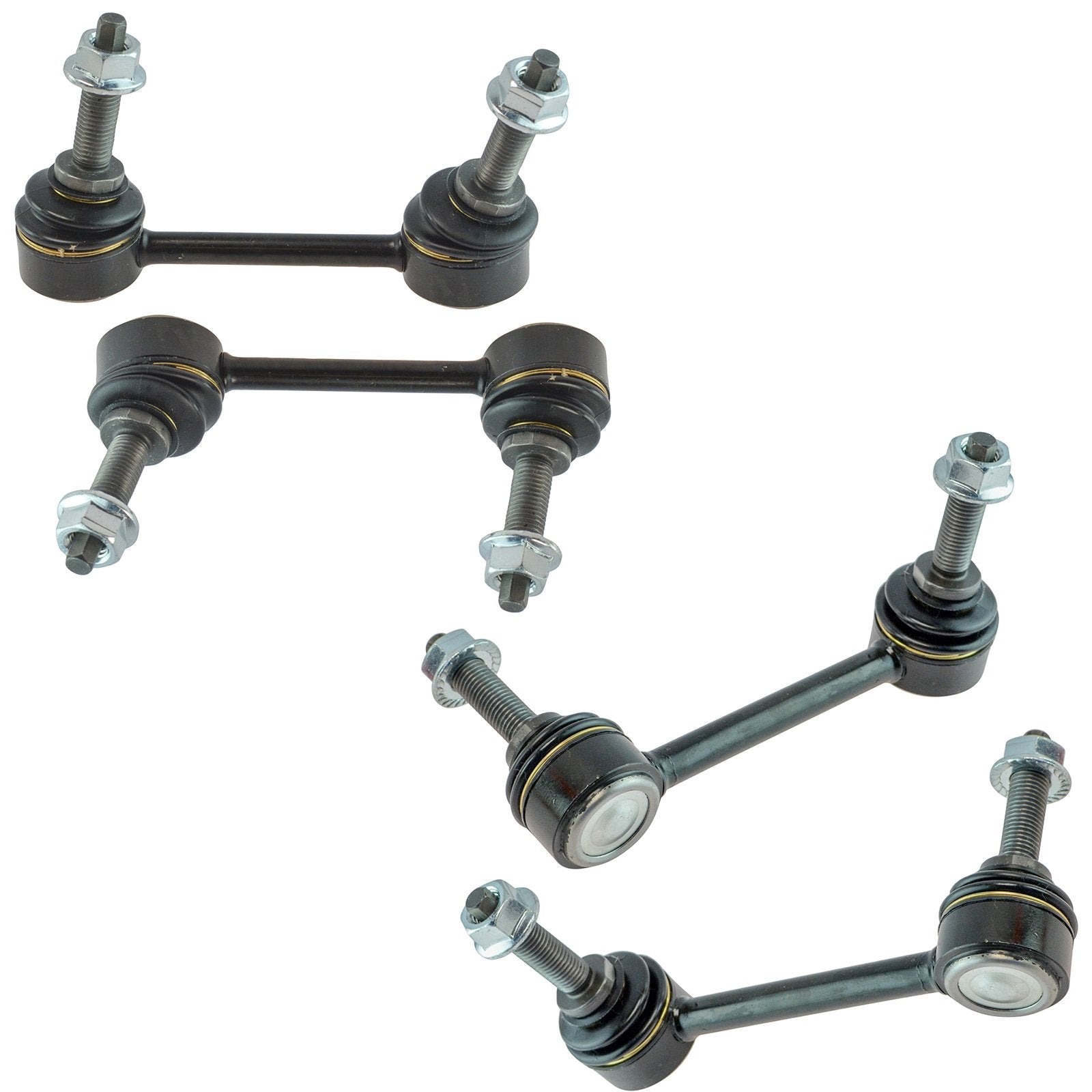 Trq Front & Rear Sway Bar Stabilizer Link Set Compatible With 2011-2015 Dodge Durango Jeep Grand Cherokee