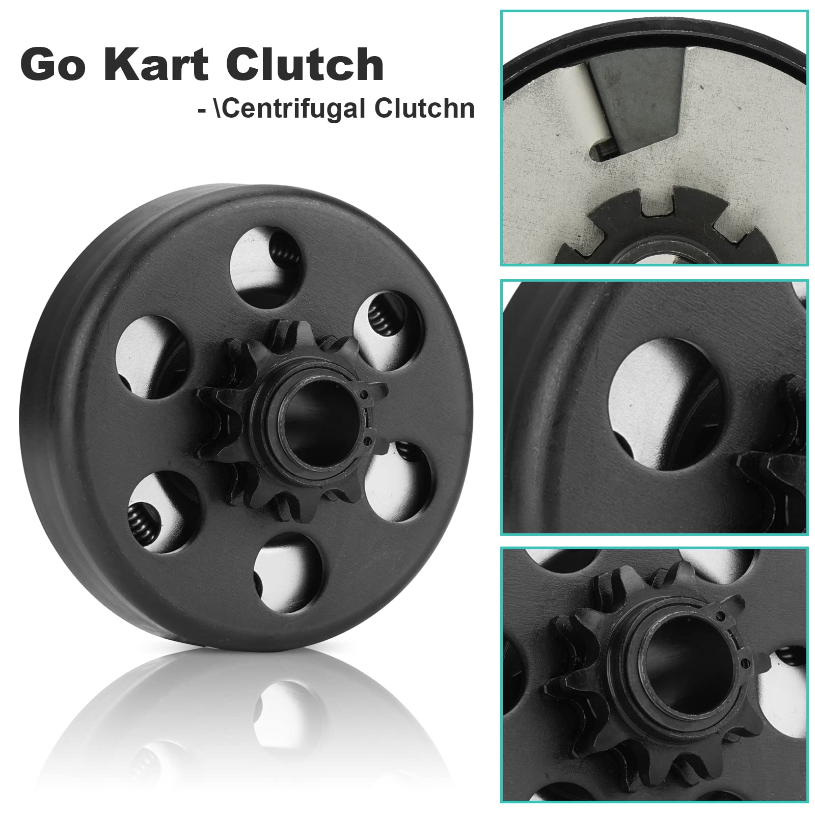 SEHNSUCHT Go Kart Clutch 3/4" Bore 12T with #35 Chain for Predator 212, Honda GX160, GX200, Briggs & Stratton