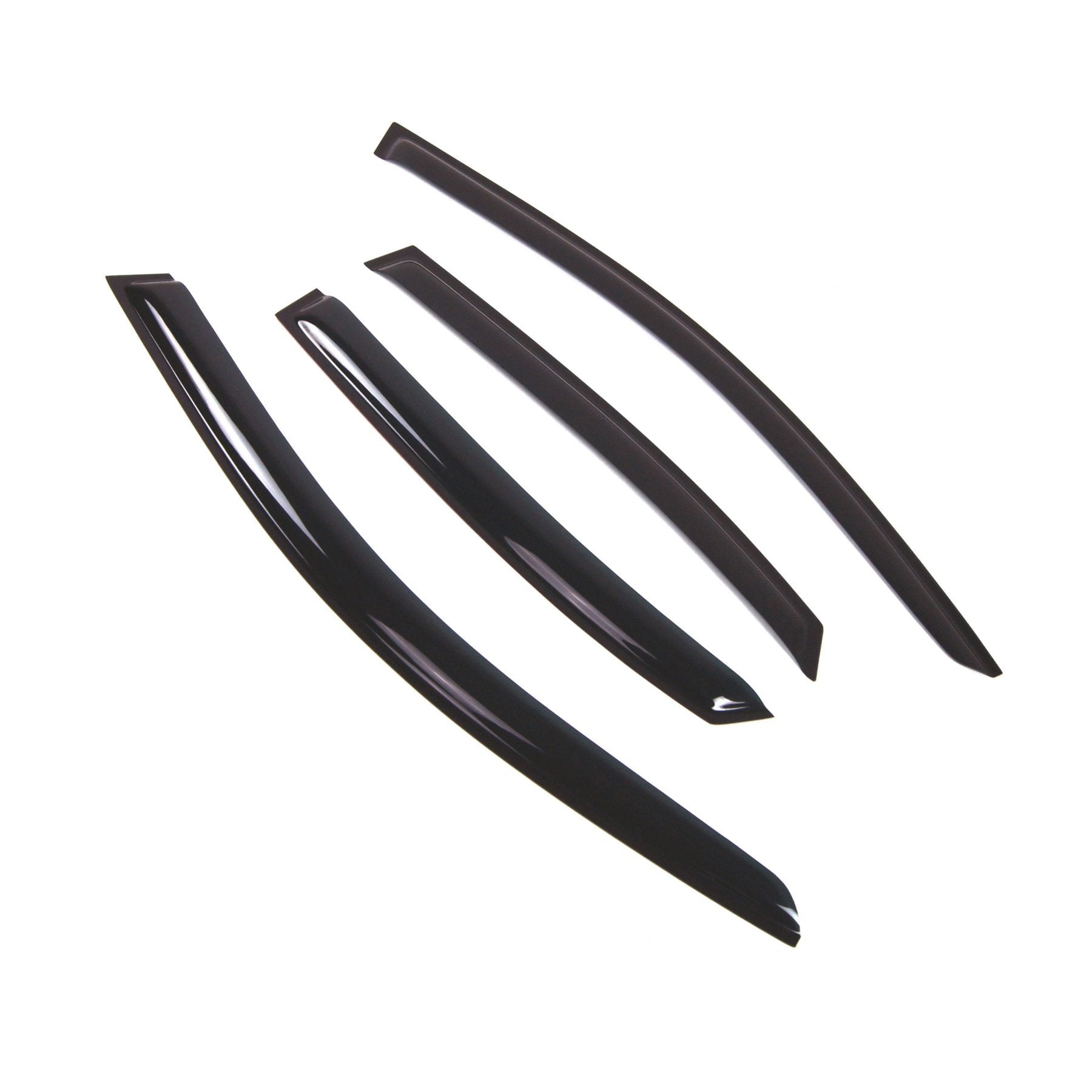 Tuningpros Outside Mount Window Vent Visors Rain Guards Compatible With Audi A4 2009-2015 | Side Window Wind Deflectors Rain Shi