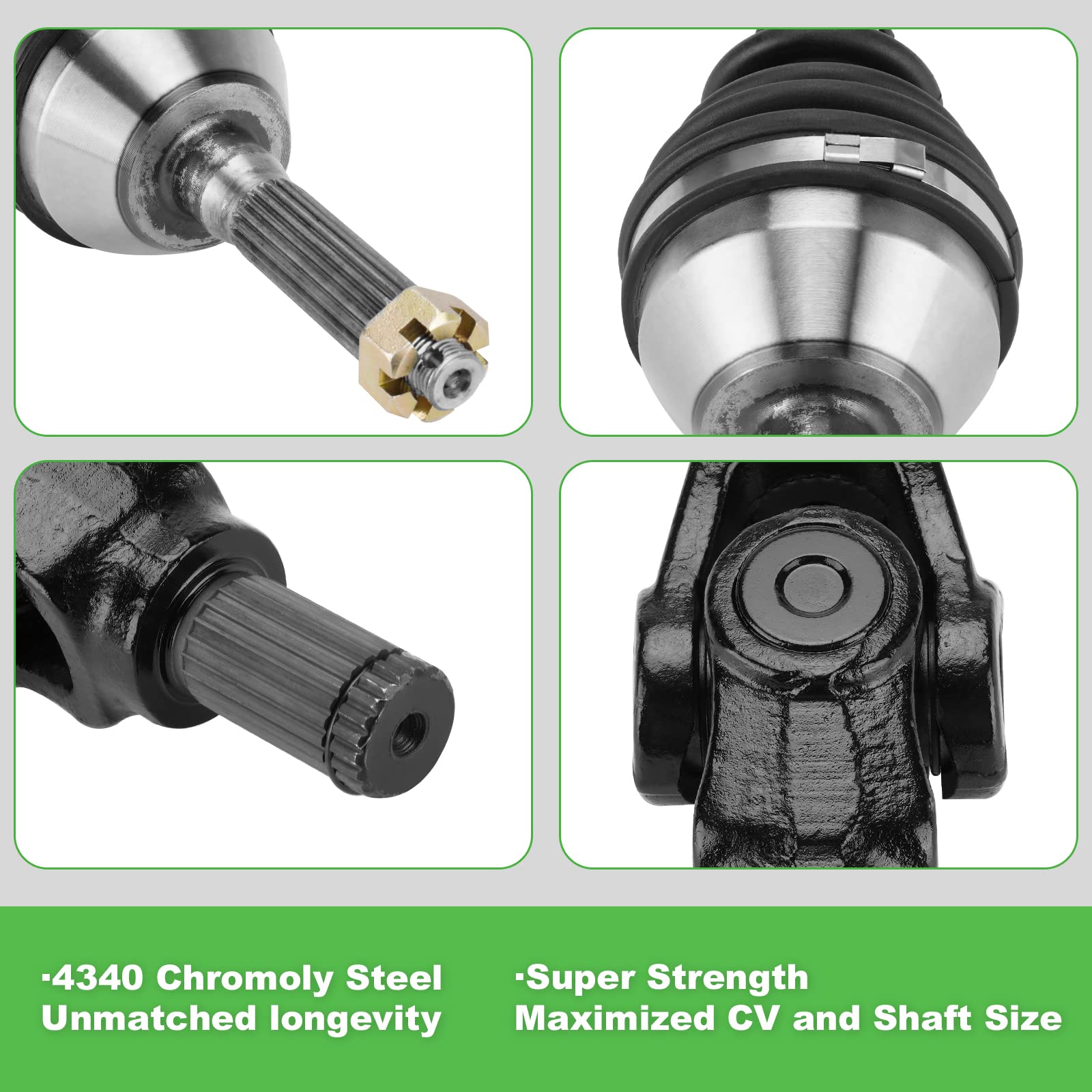 Front Left Right CV Axle for Polaris Sportsman 600 2003-2004, Sportsman 400 500 HO 700 EFI 2004, ATP 330 500 2004 2005, Magnum 3