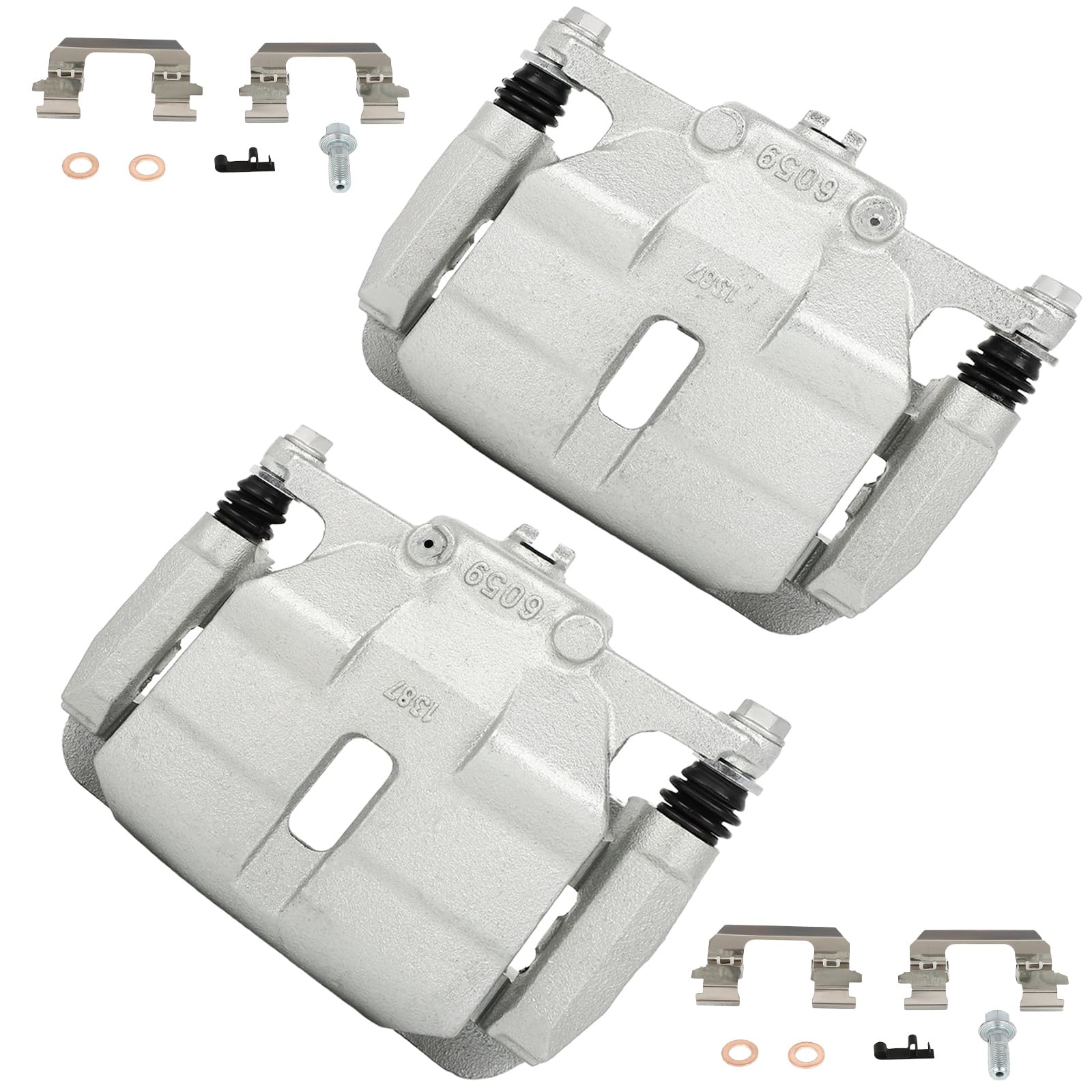 cciyu 19B3428 19B3429 Front Left & Right Brake Calipers With Bracket For Nissan For Rogue 2008-2013,For Nissan For Rogue Select 