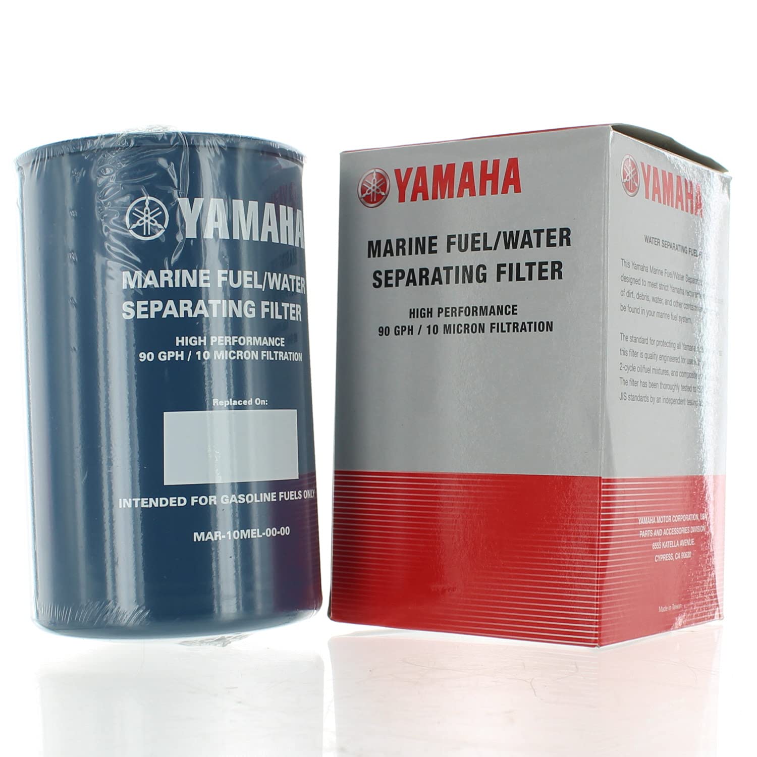 Yamaha Fuel/Water Separating Filter MAR-10MEL-00-00, Blue & White, OEM Replacement for Marine Applications