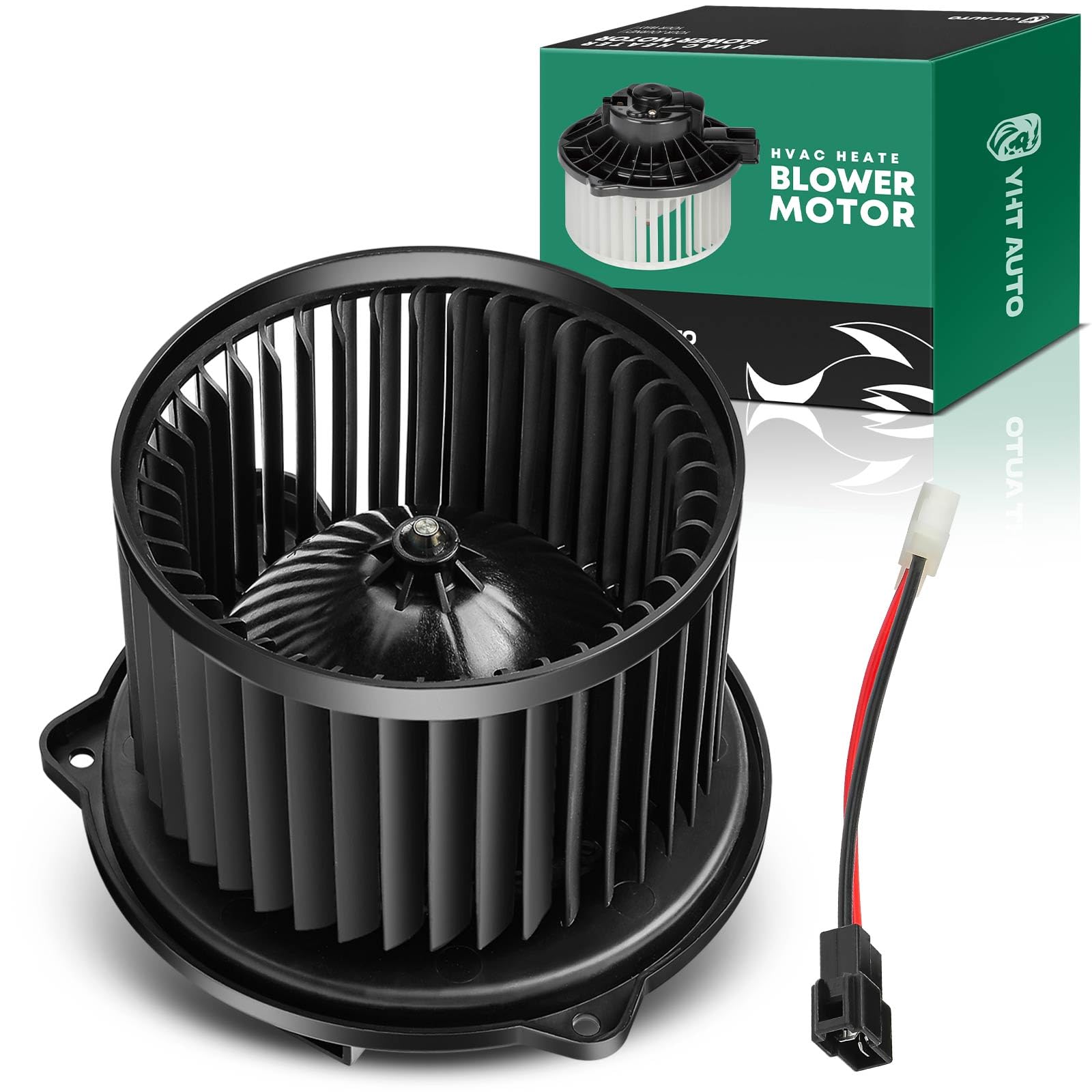 A/C Heater Blower Motor Fan Assembly for 2014-2019 Kia Soul L4 1.6L 2.0L Hatchback, Front Side