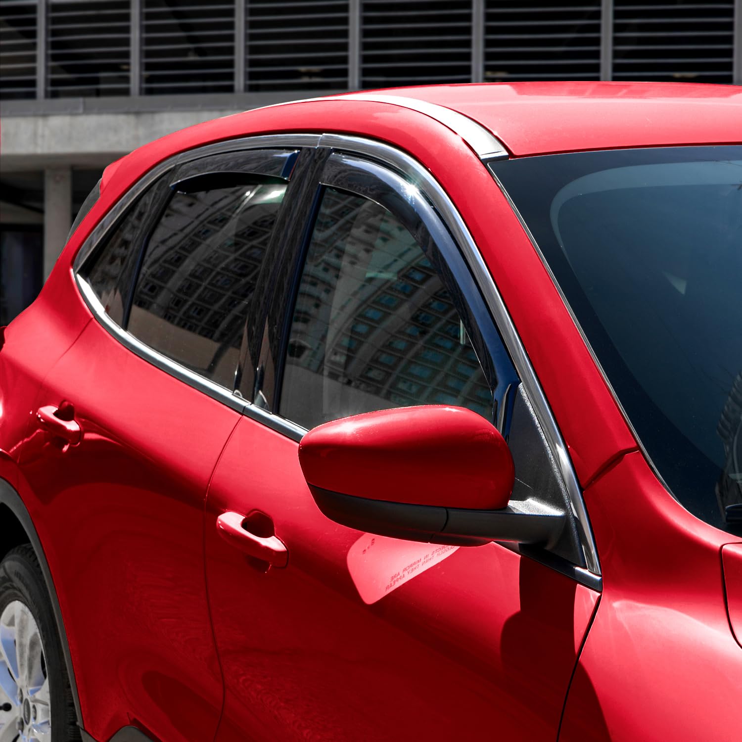 Voron Glass Rain Guards for Ford Escape 2020-2025, Durable Polycarbonate Window Deflectors, 4-Piece Set - Model 200439